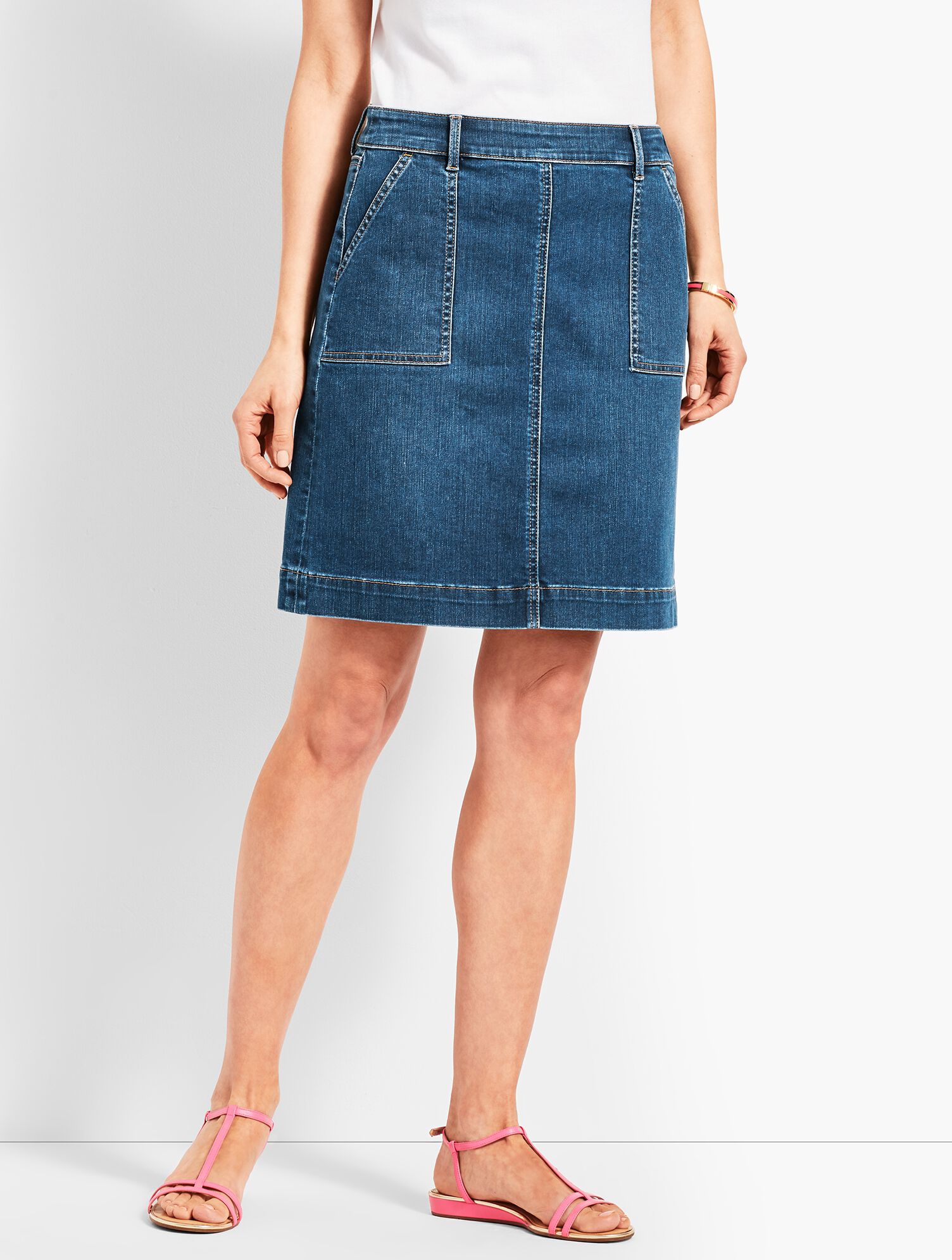 A-Line Denim Skirt | Talbots