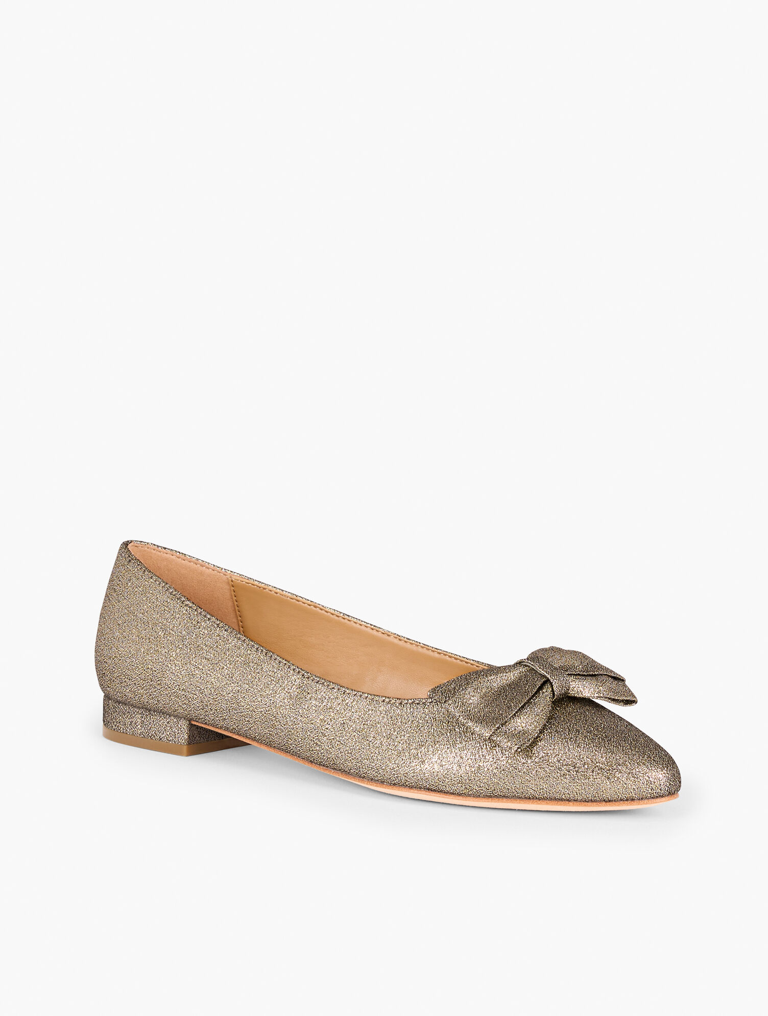 Edison Bow Flats - Textured Lam&eacute;