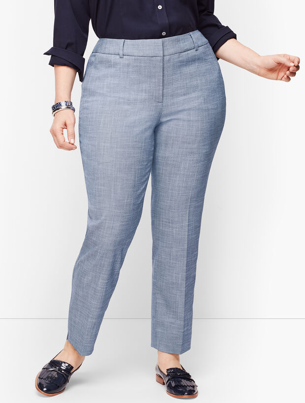 Plus Size Talbots Hampshire Ankle Pants - Curvy Fit - Sharkskin