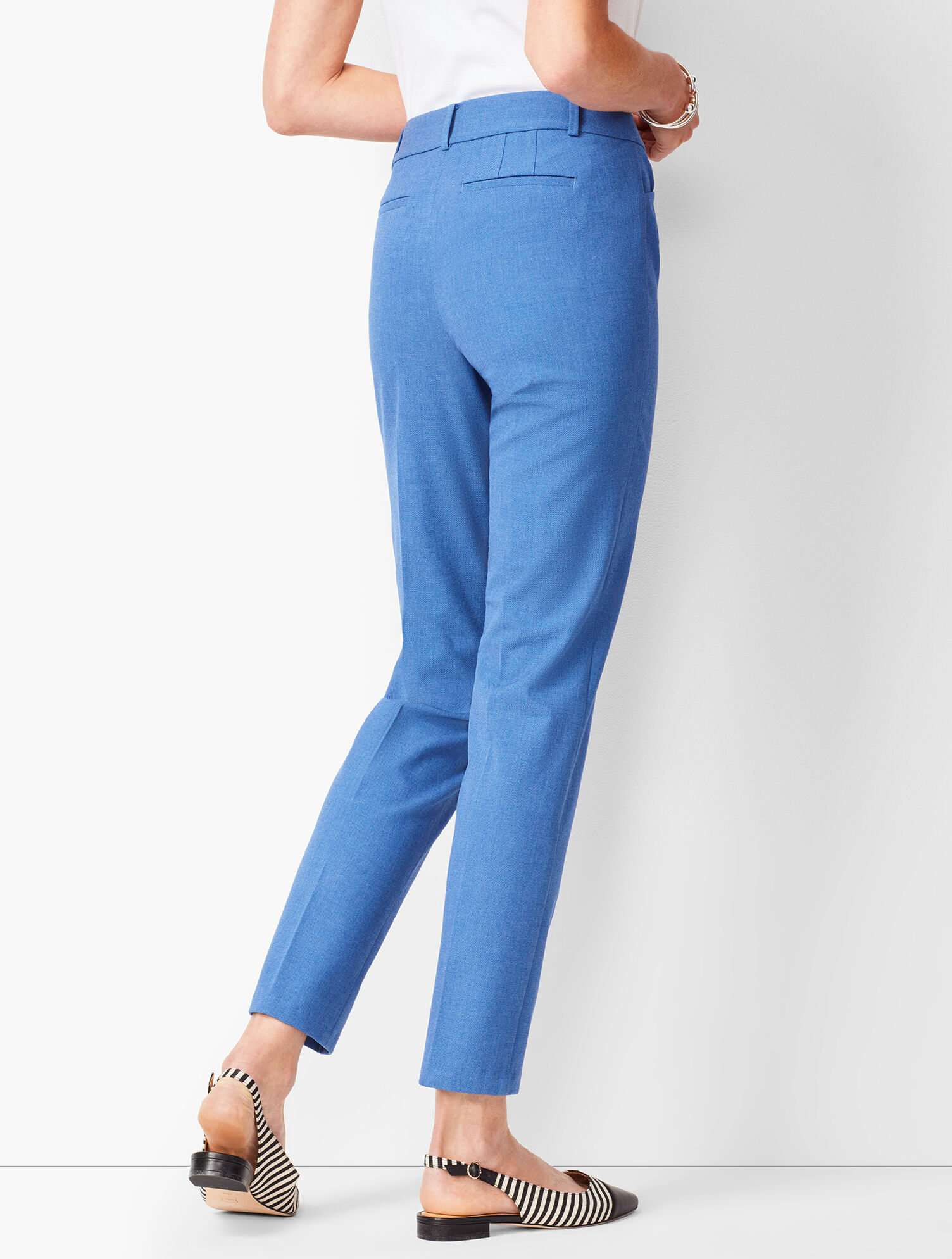 Talbots Hampshire Ankle Pants -  Diamond Blue Chambray