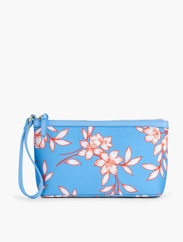 Flowing Hibiscus Flared Wristlet