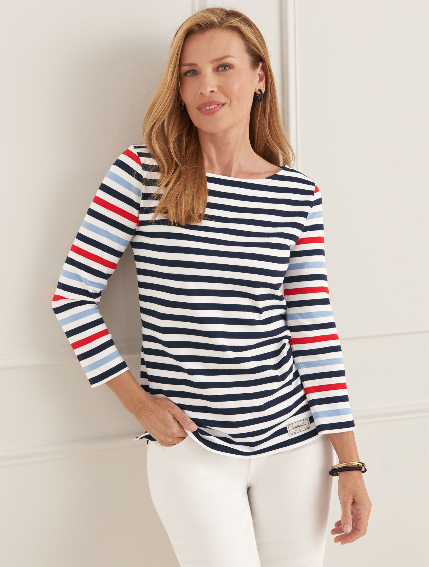 Authentic Talbots Tee - Mainsail Stripe