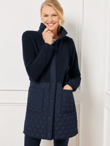 Cozy Sherpa Quilted Jacket