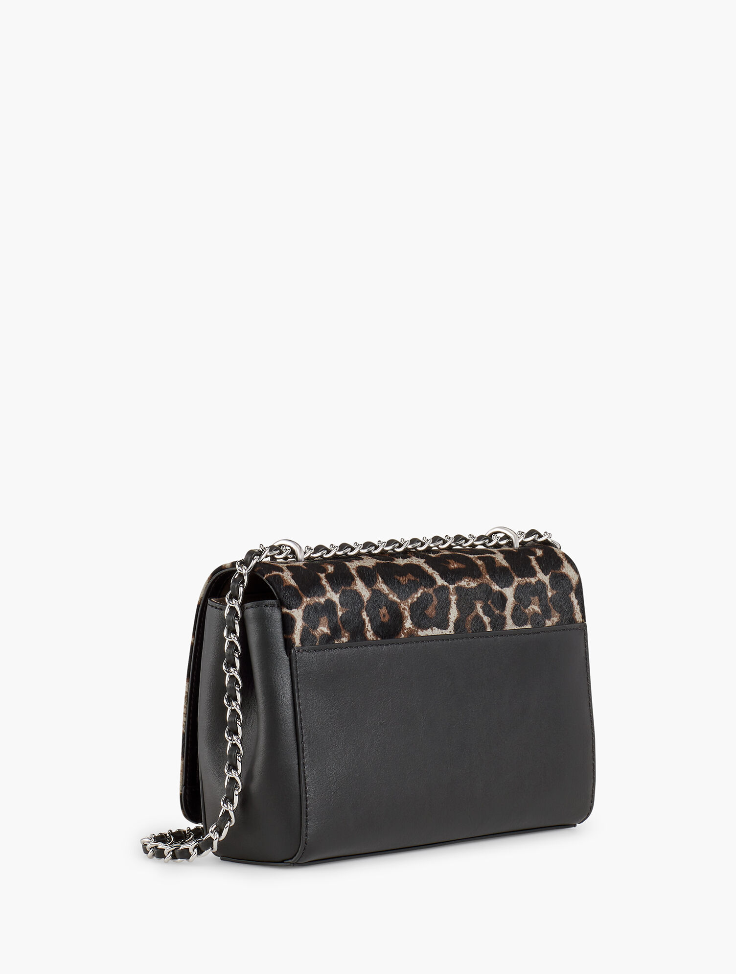 Calf Hair Leopard Shoulder Bag