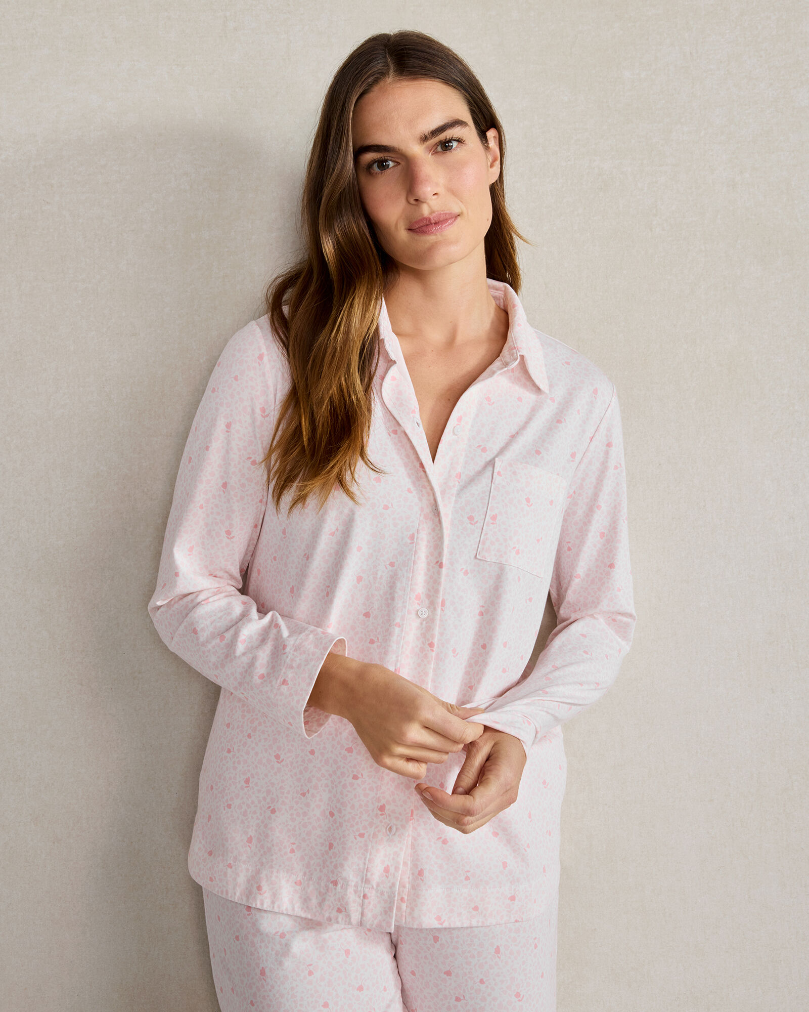Organic Cotton Jersey Tulip Print Pajama Set