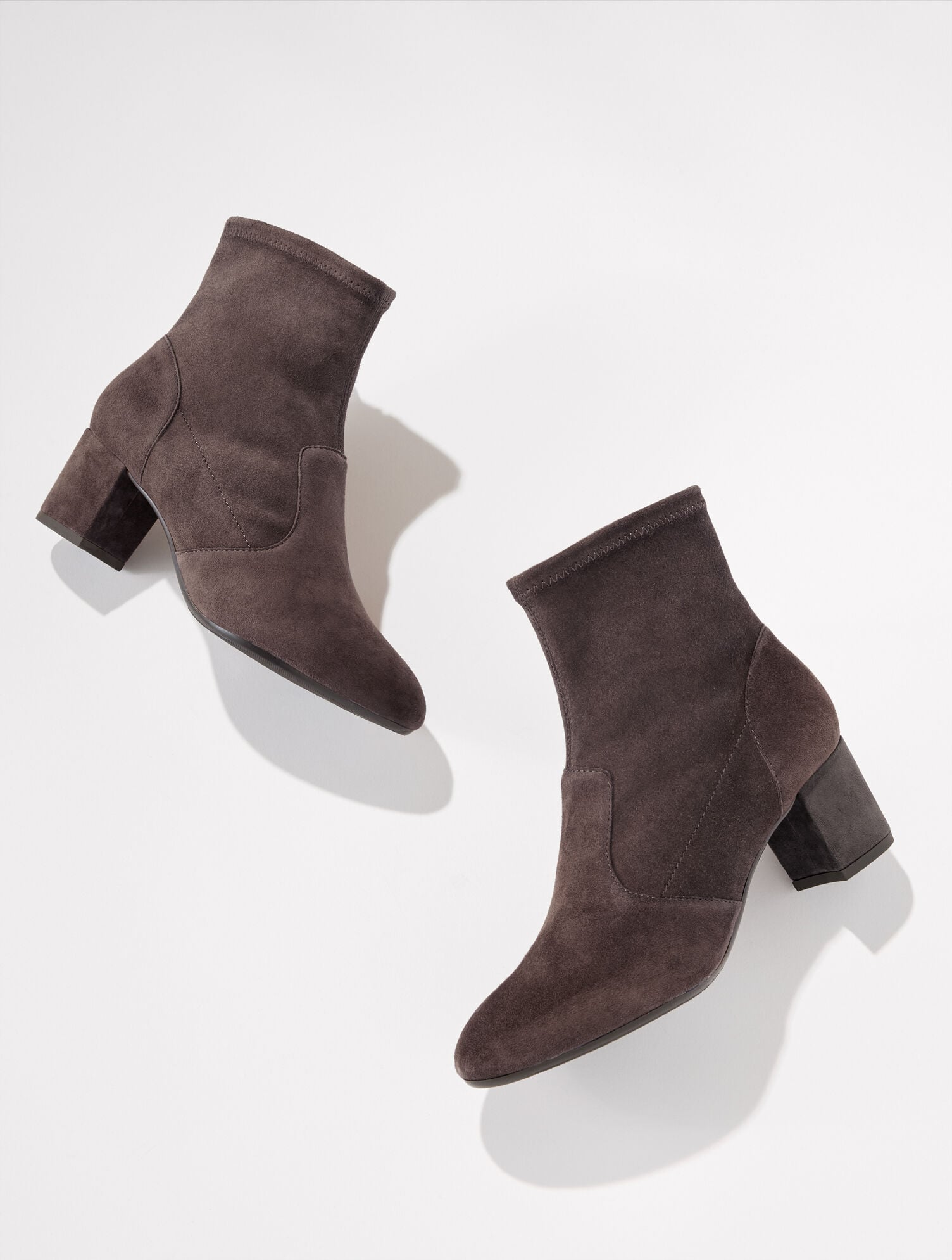 Pardo Suede Block Heel Booties