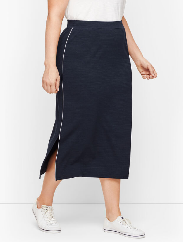 UPF 50+ Side Slit Midi Skirt