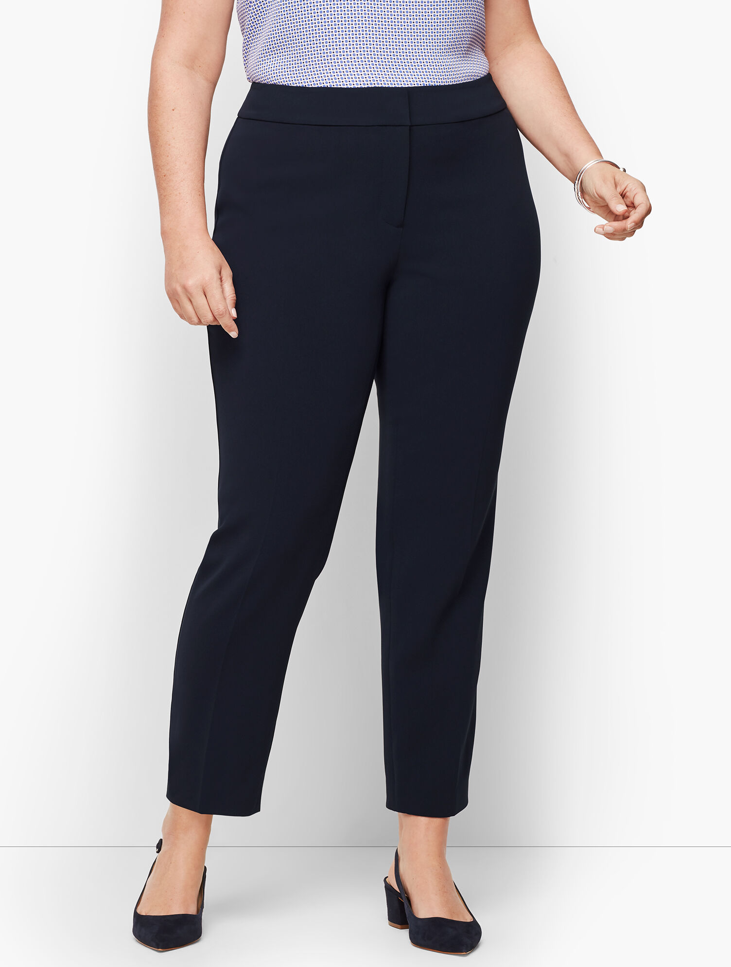 Easy Travel Collection - Plus Size Ankle Pants
