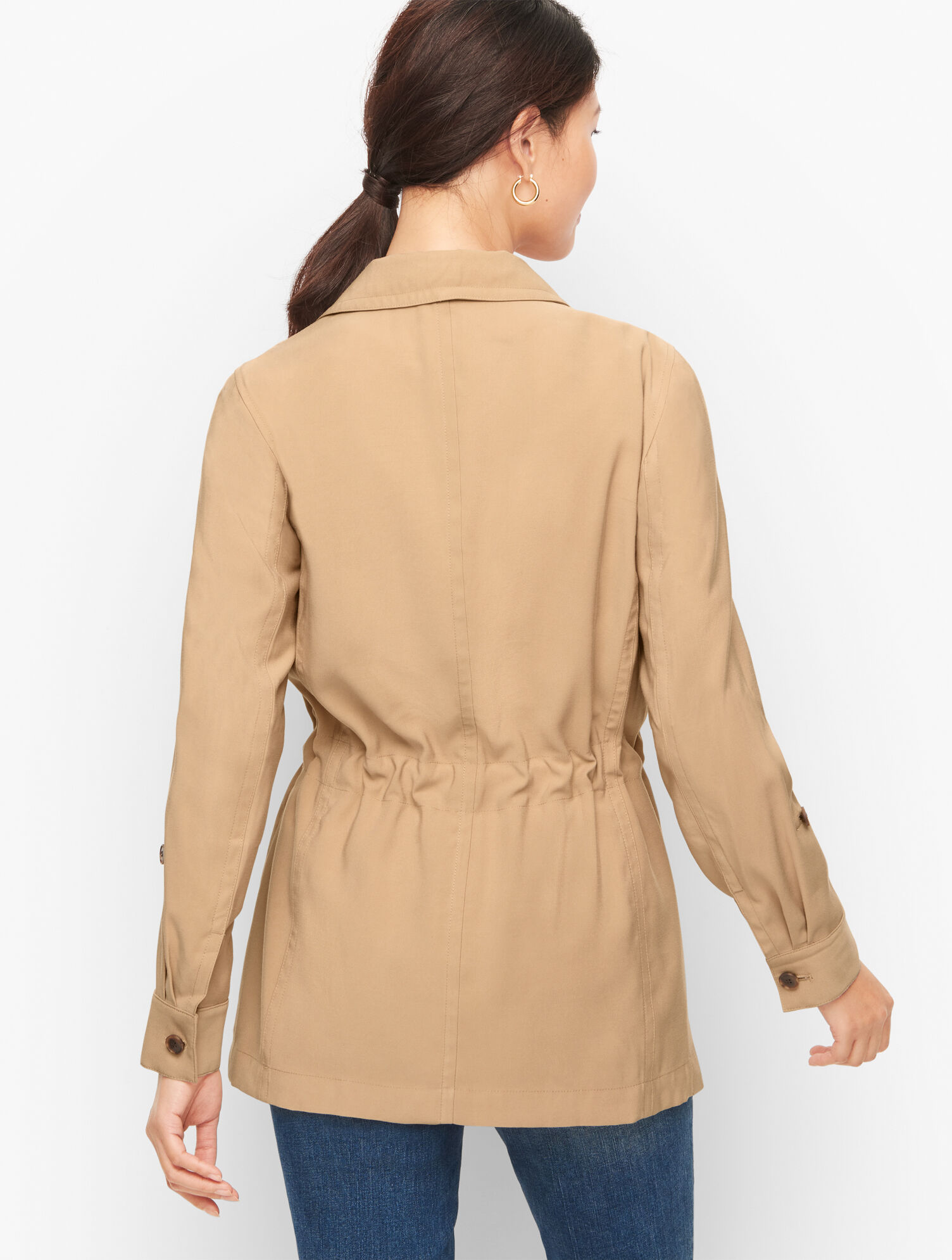 Drawcord Shirt Jacket