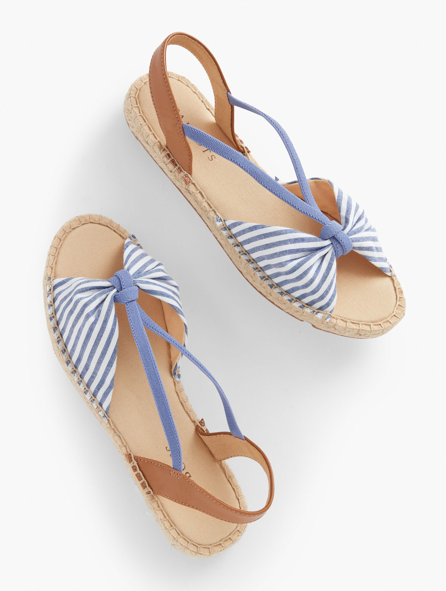 Ilyssa Seersucker Espadrille Sandals | Talbots