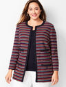 Boucl&eacute; Stripe Jacket