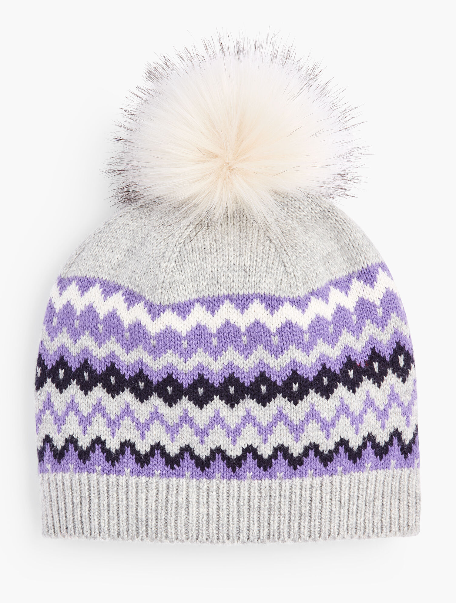 Fair Isle Pompom Hat