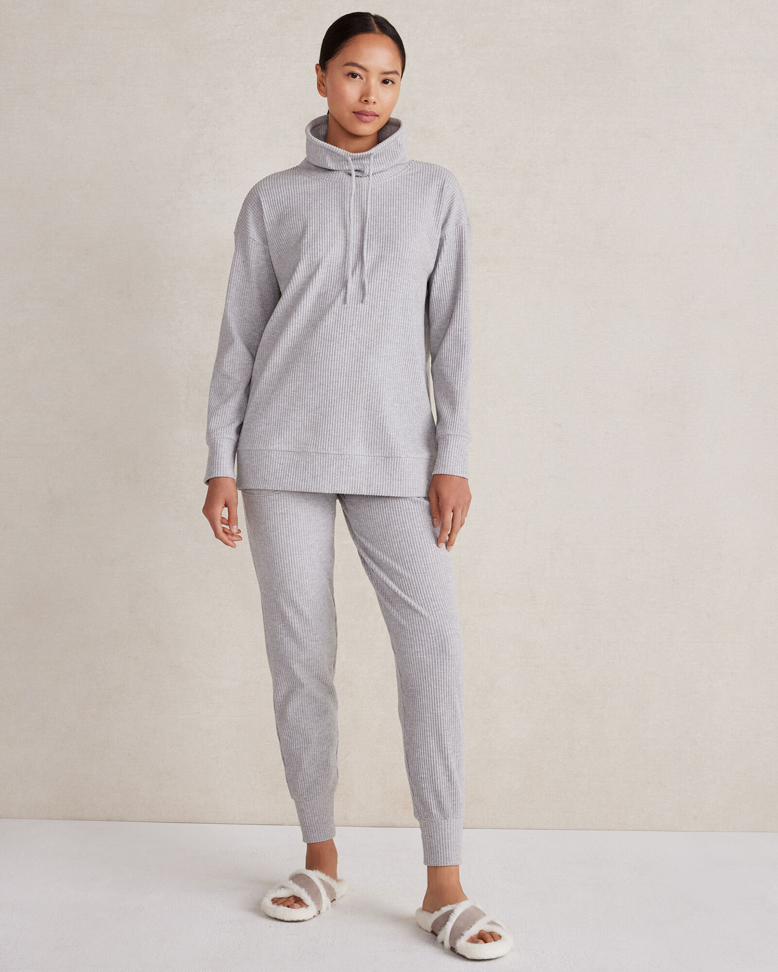 Velour Ribbed Joggers