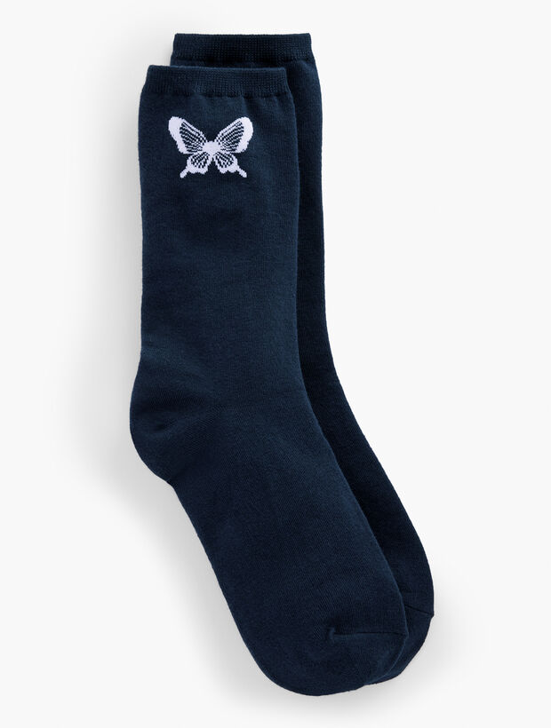 Elegant Butterfly Trouser Socks