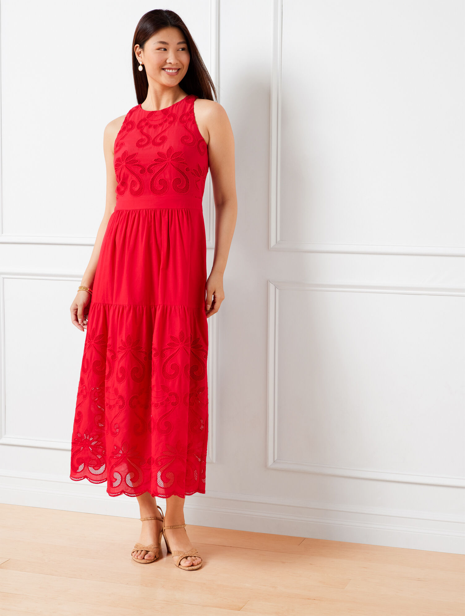 talbots halter maxi dress Halter Maxi Dress - Medallion Tiles