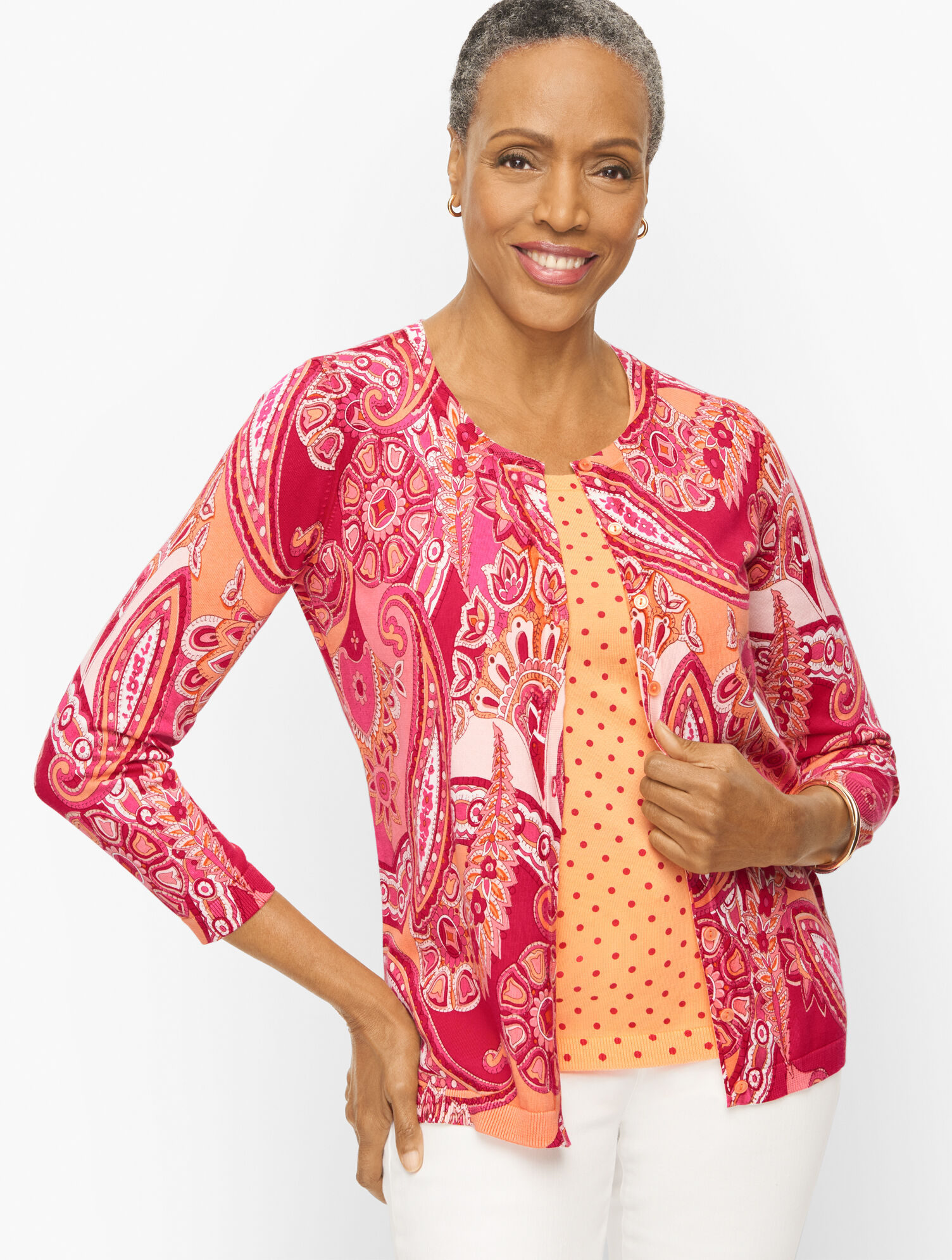 Charming Cardigan - Dazzling Paisley | Talbots