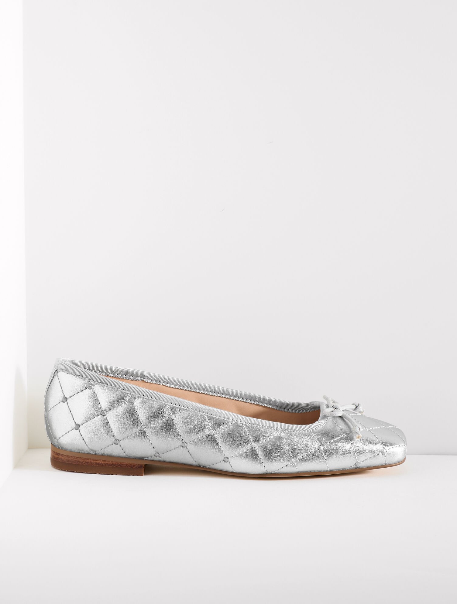Carrington Metallic Quilted Nappa Ballet Flats