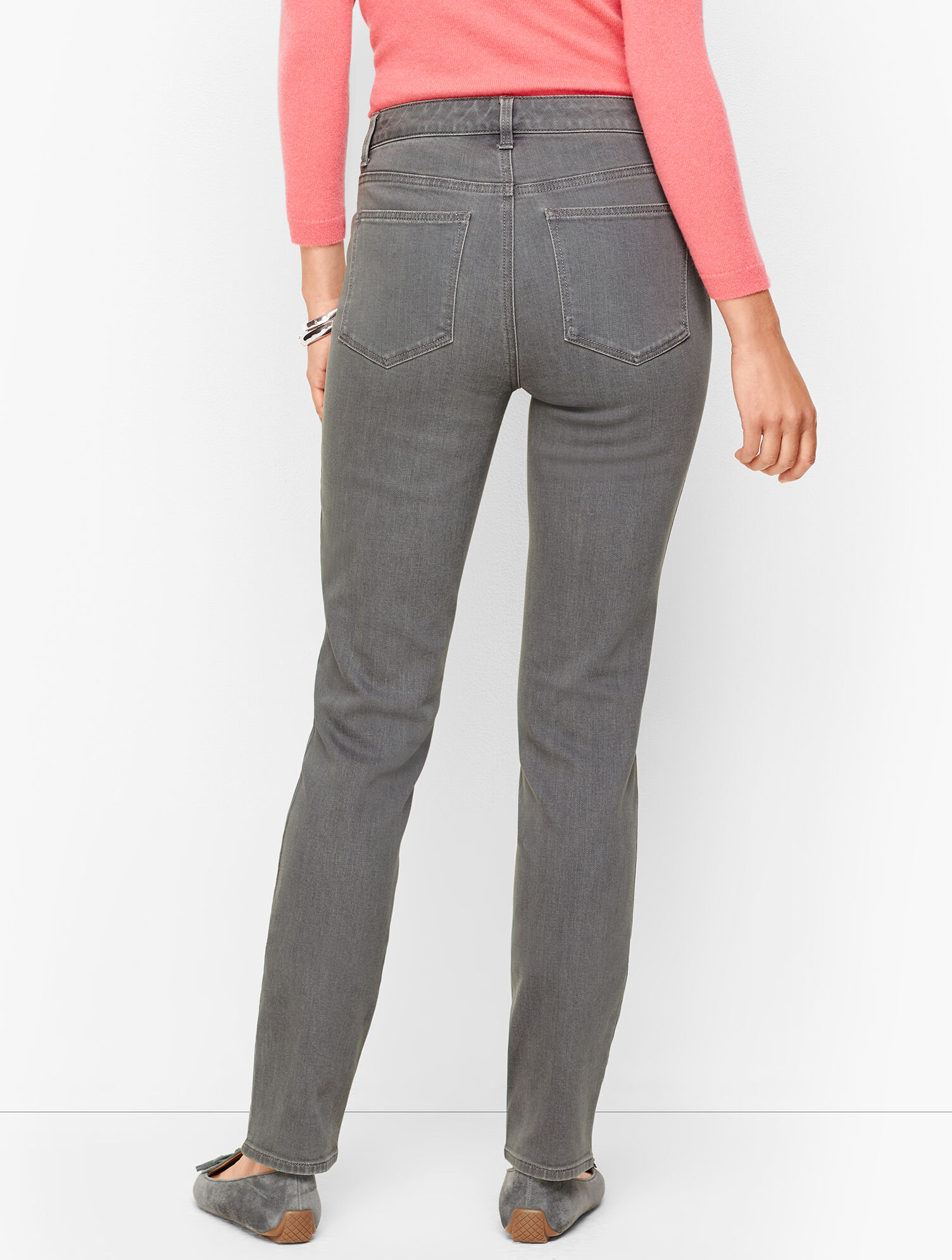 Straight Leg Jeans Deep Grey Talbots