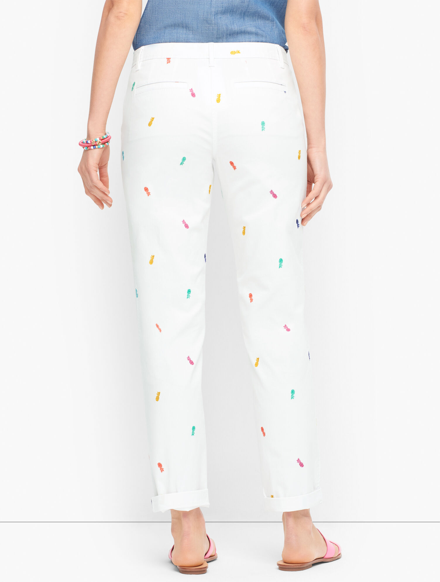 Relaxed Chinos - Pineapple Print