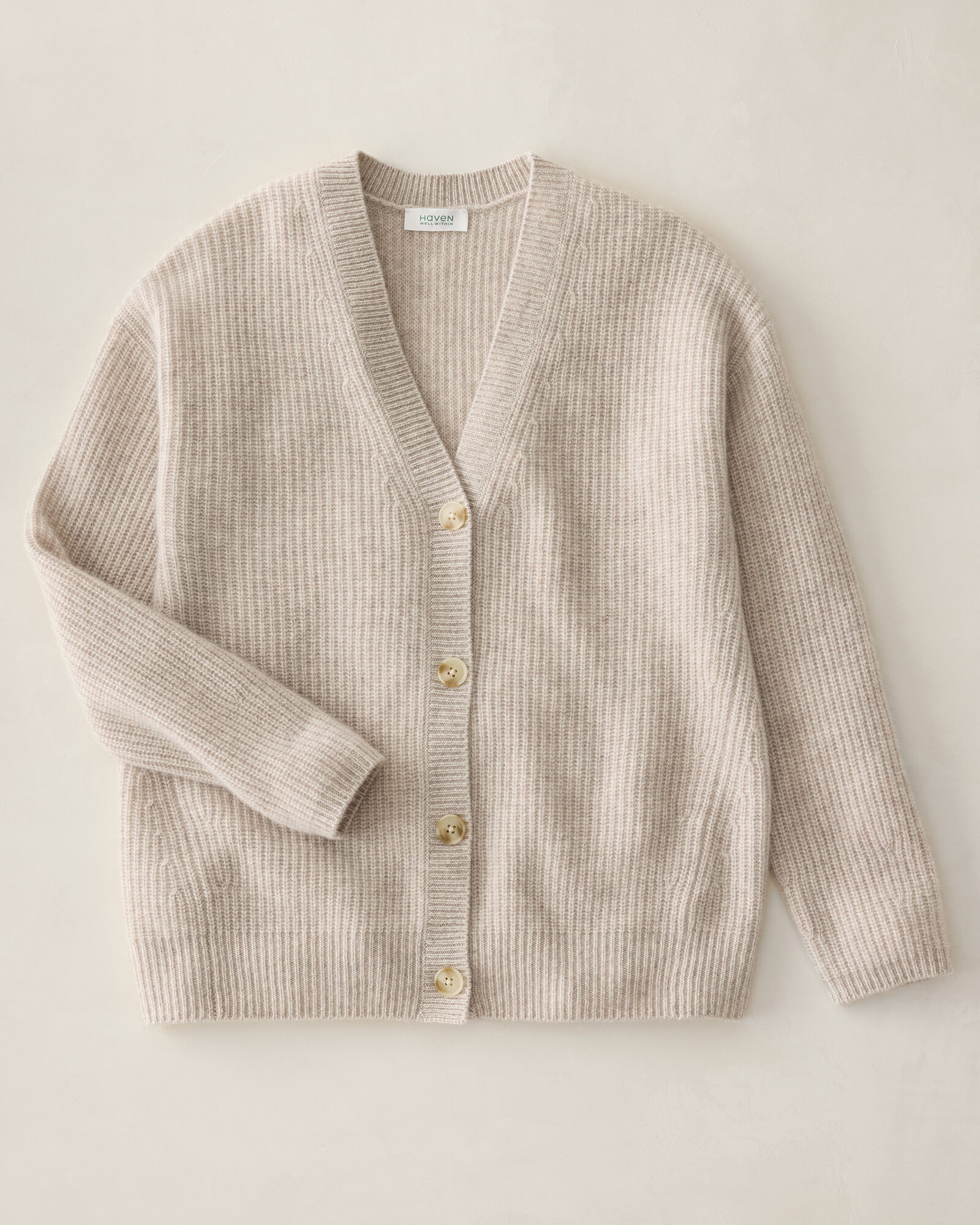 Cashmere Shaker Stitch Cardigan - image 5