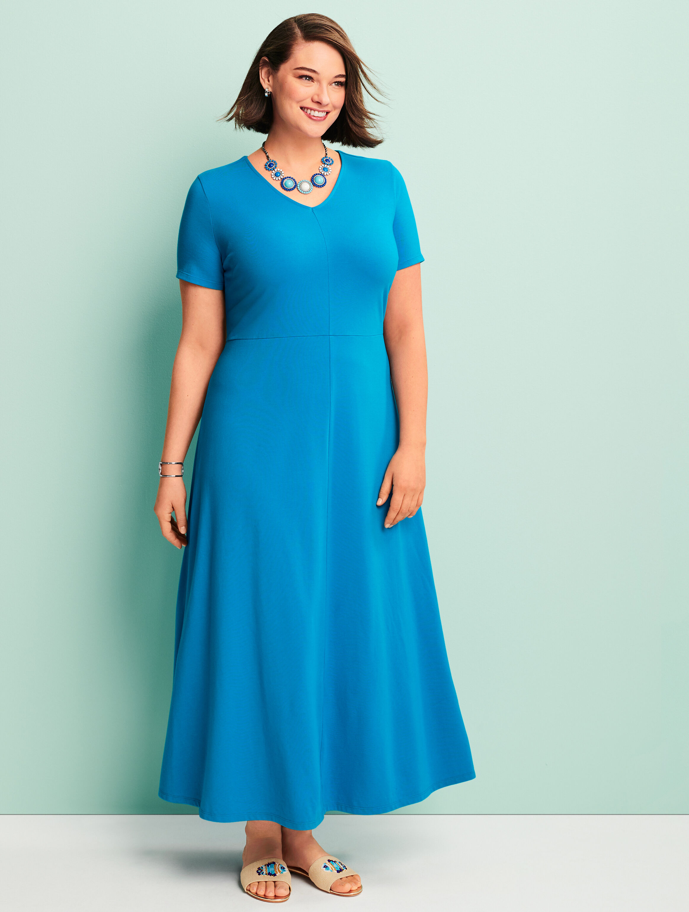 Woman Exclusive Casual Jersey Maxi Dress