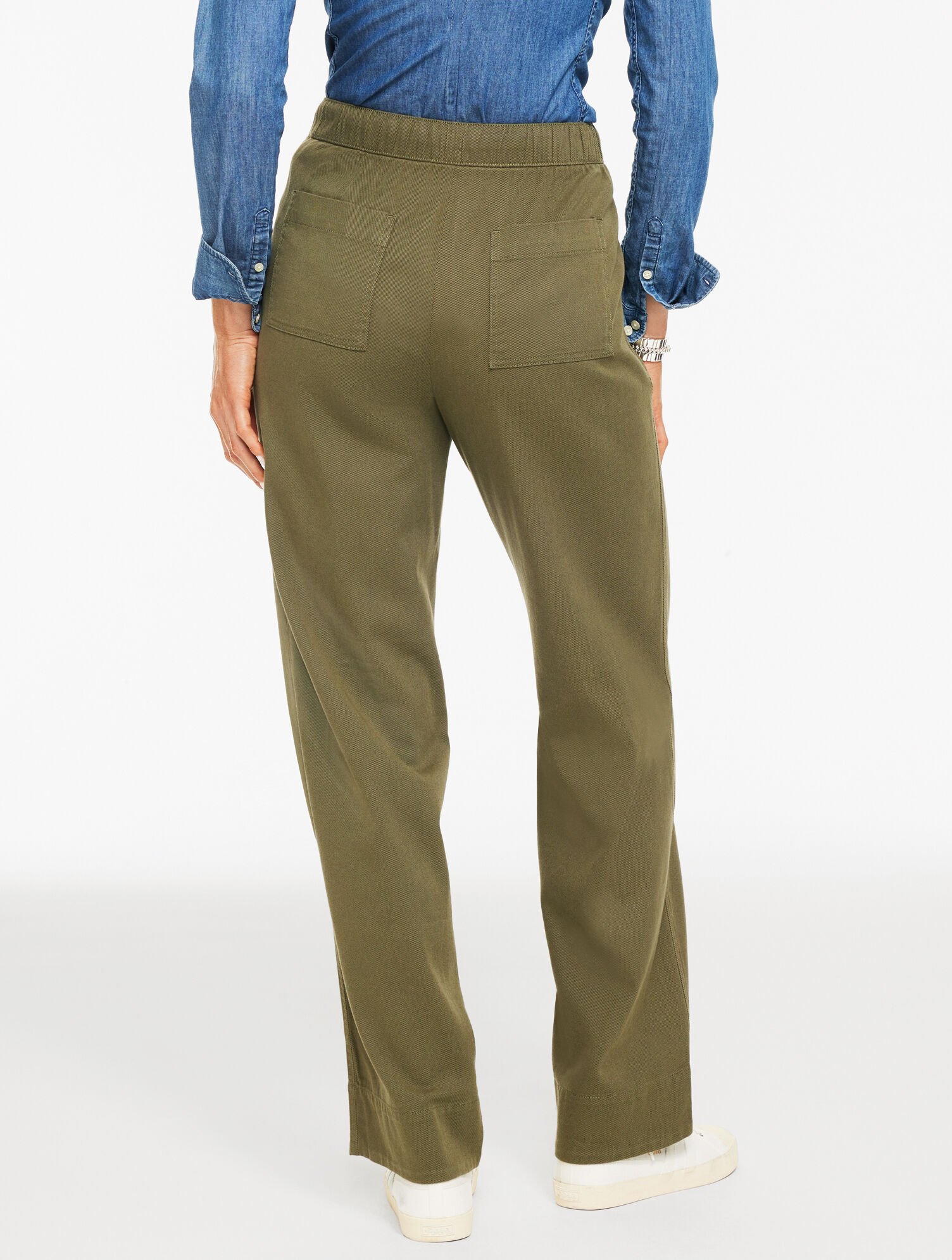 Straight Leg Pull-On Pants