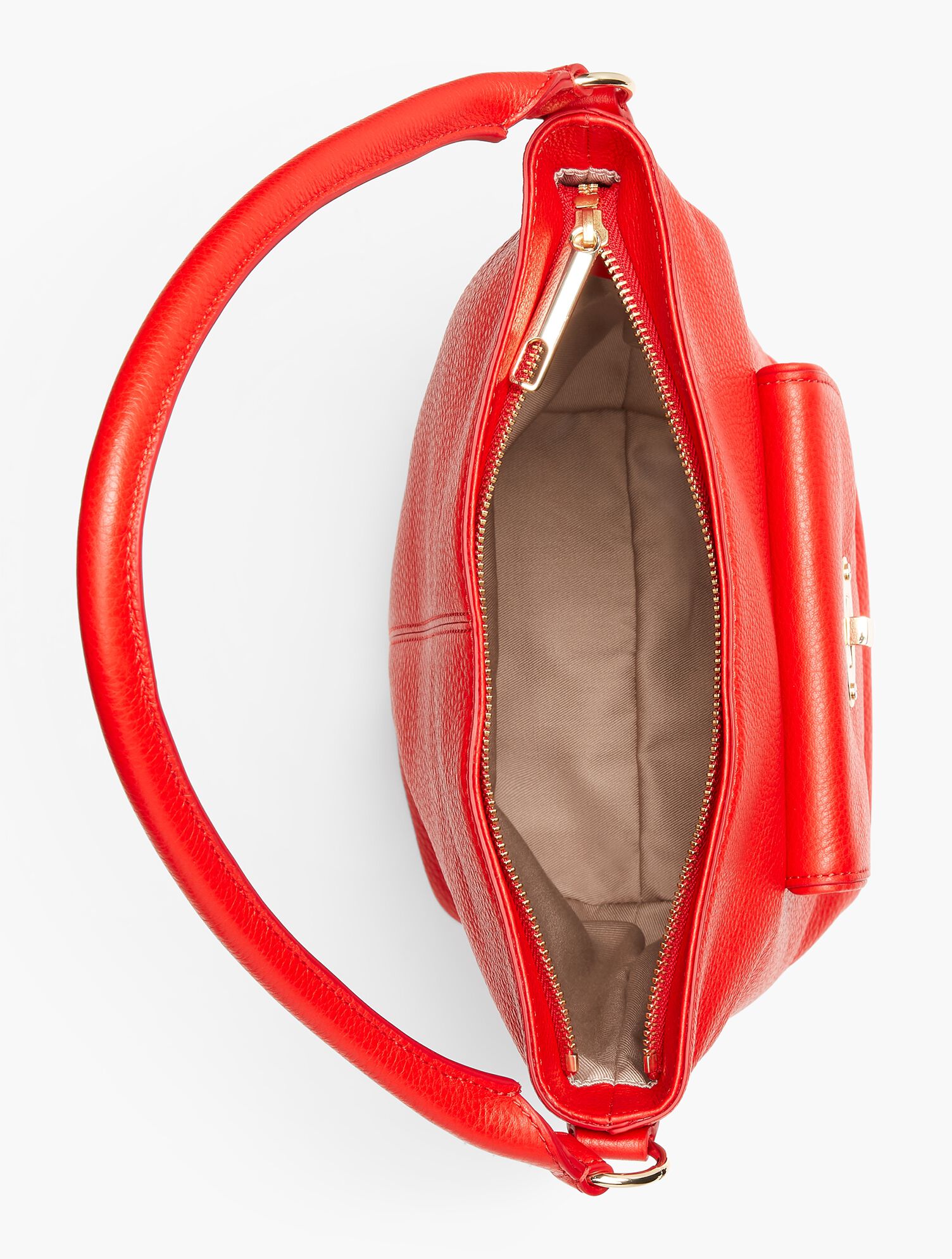 Turnlock Bucket Bag - Pebble Leather