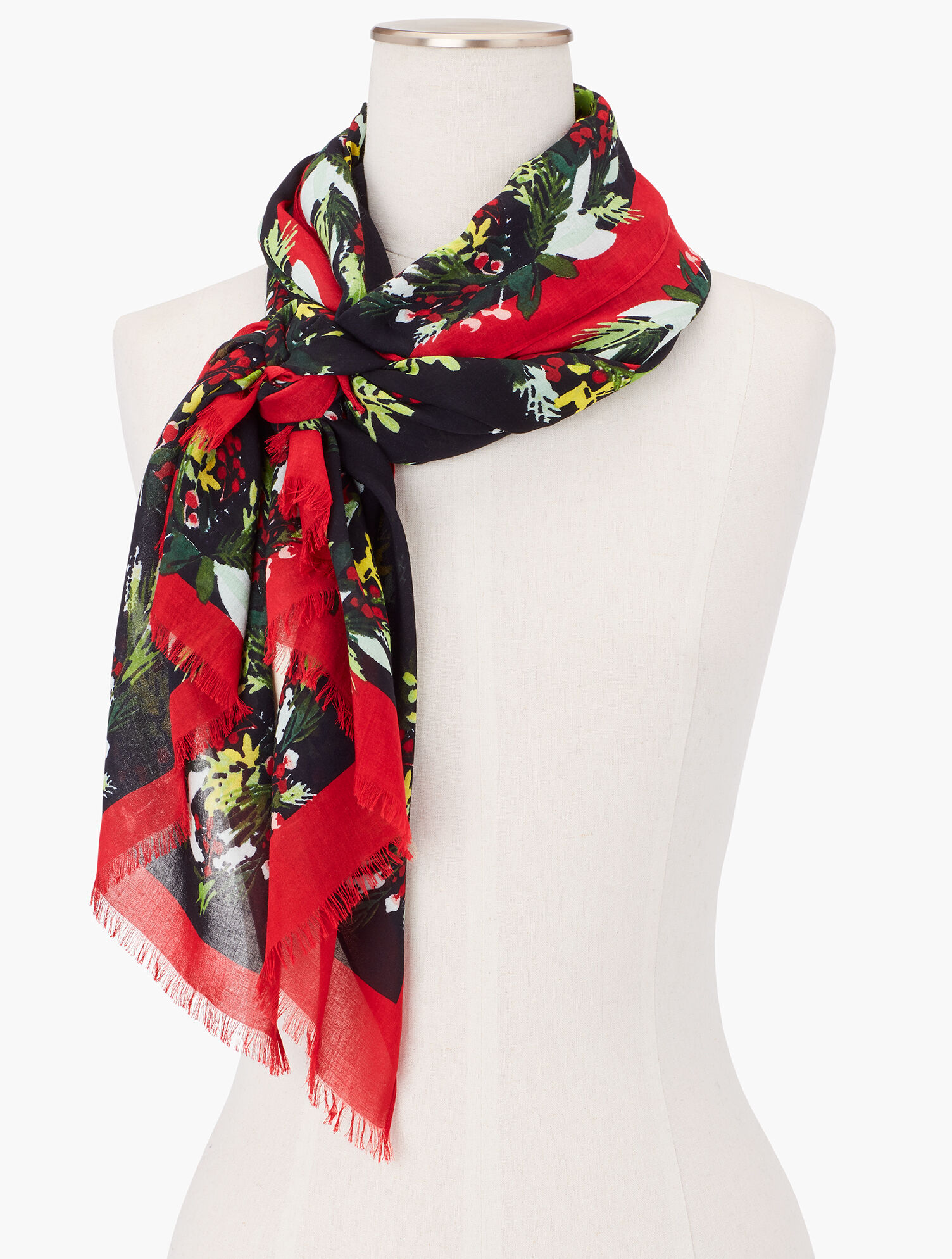 Holiday Garland Oblong Scarf