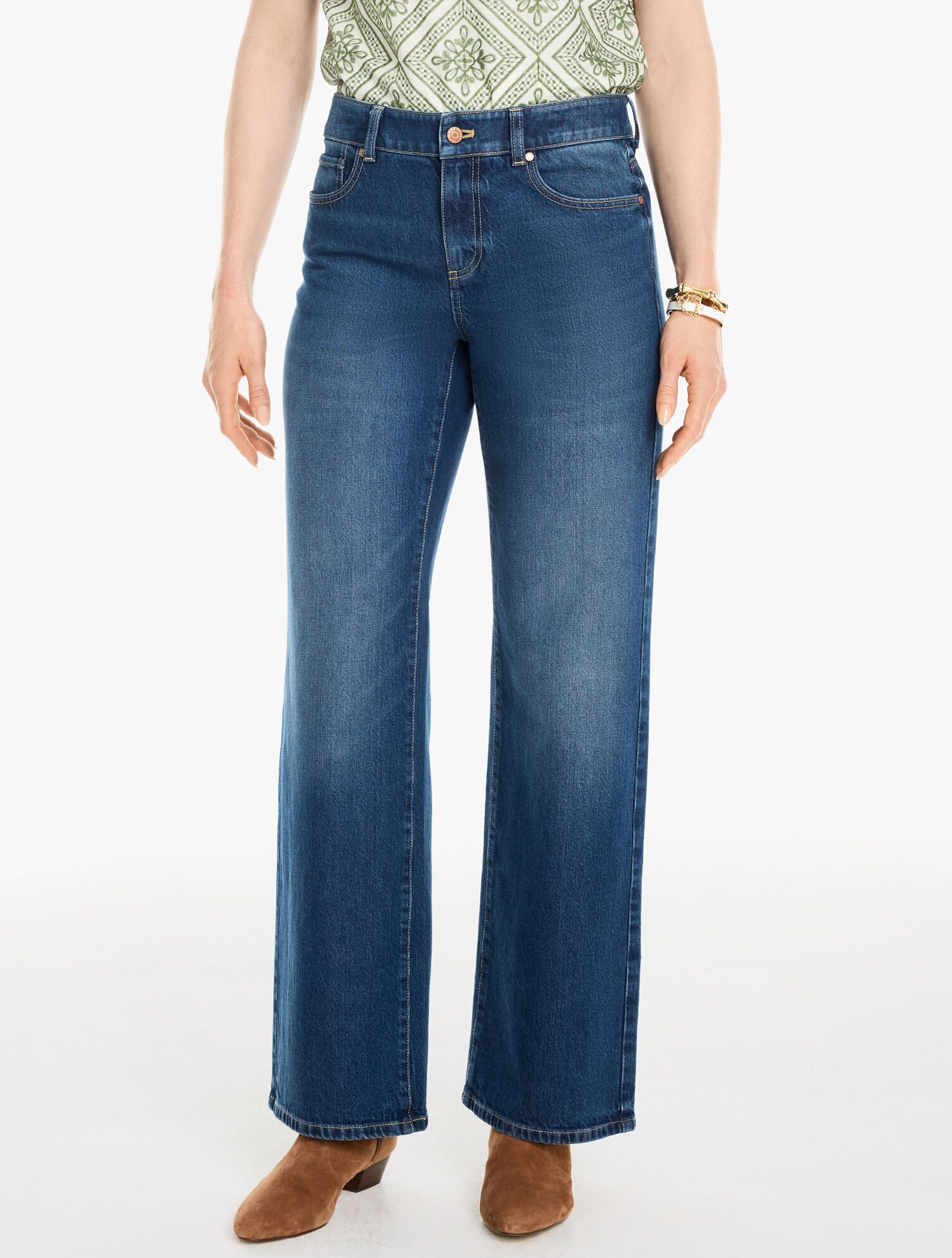 Supersoft Classic Jean Trousers - Belmont Wash