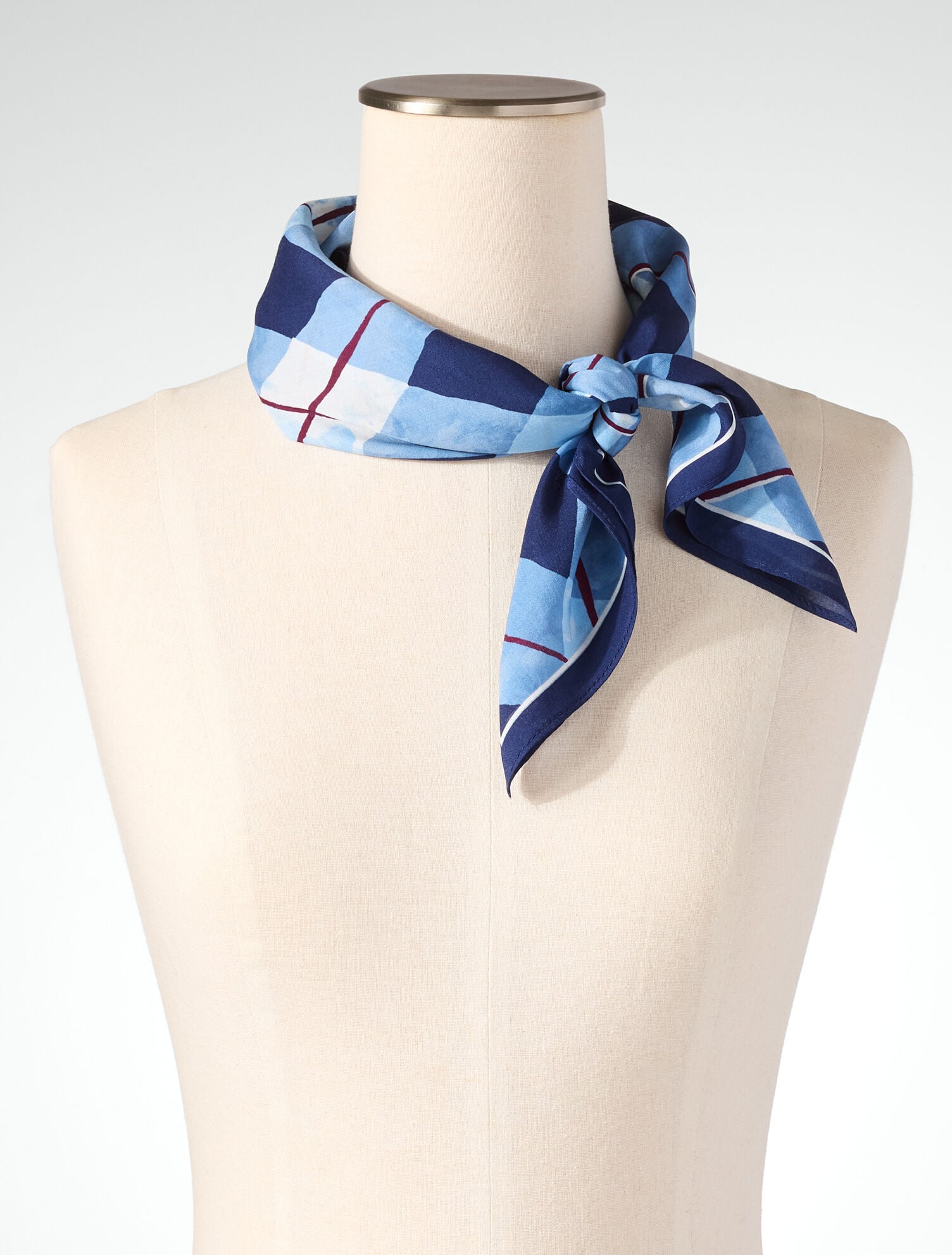 Brushstroke Plaid Neckerchief