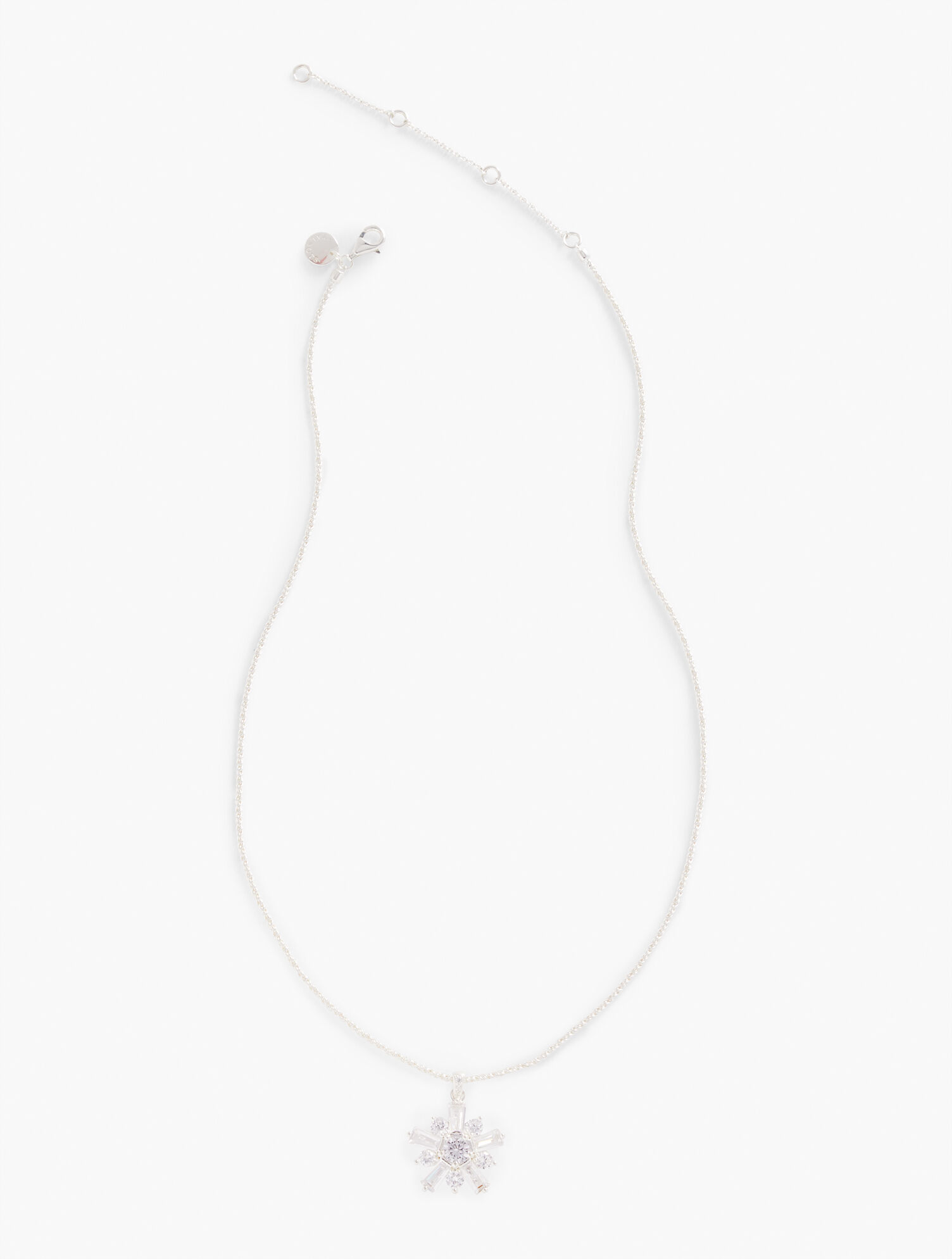 Sterling Silver Snowflake Pendant Necklace