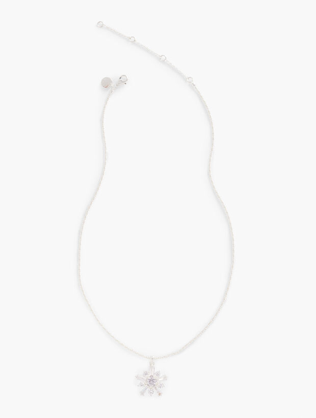 Sterling Silver Snowflake Pendant Necklace
