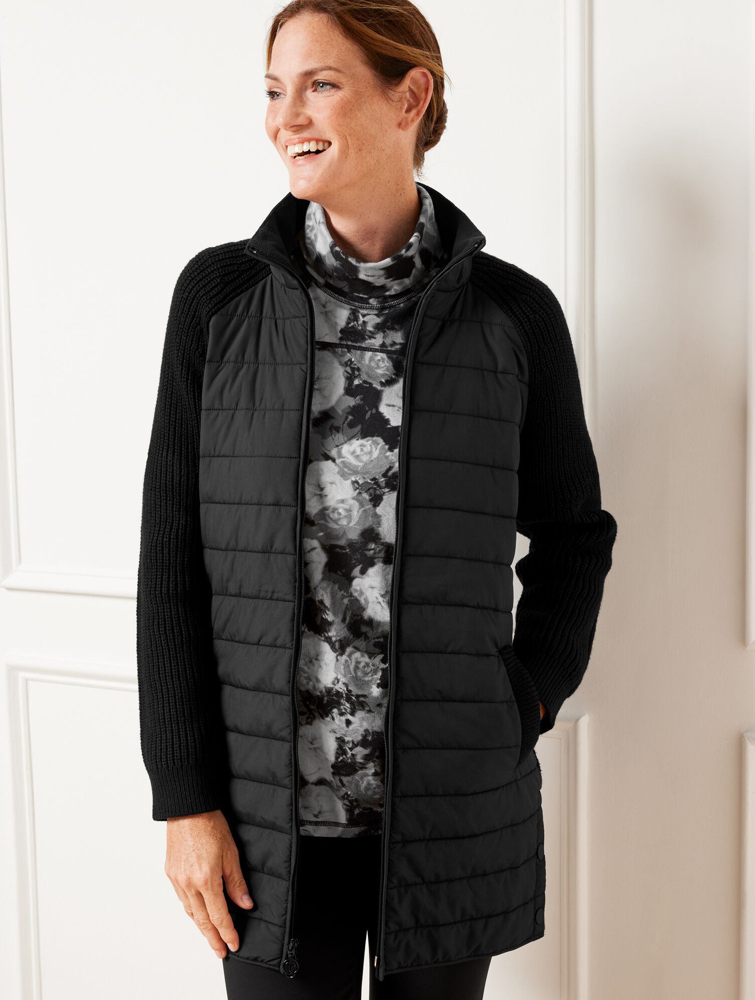 ウェア LTT GELANOTS THERMOLITE QUILT LINER JKT Thermolite® Quilted Sweater Jacket | Talbots