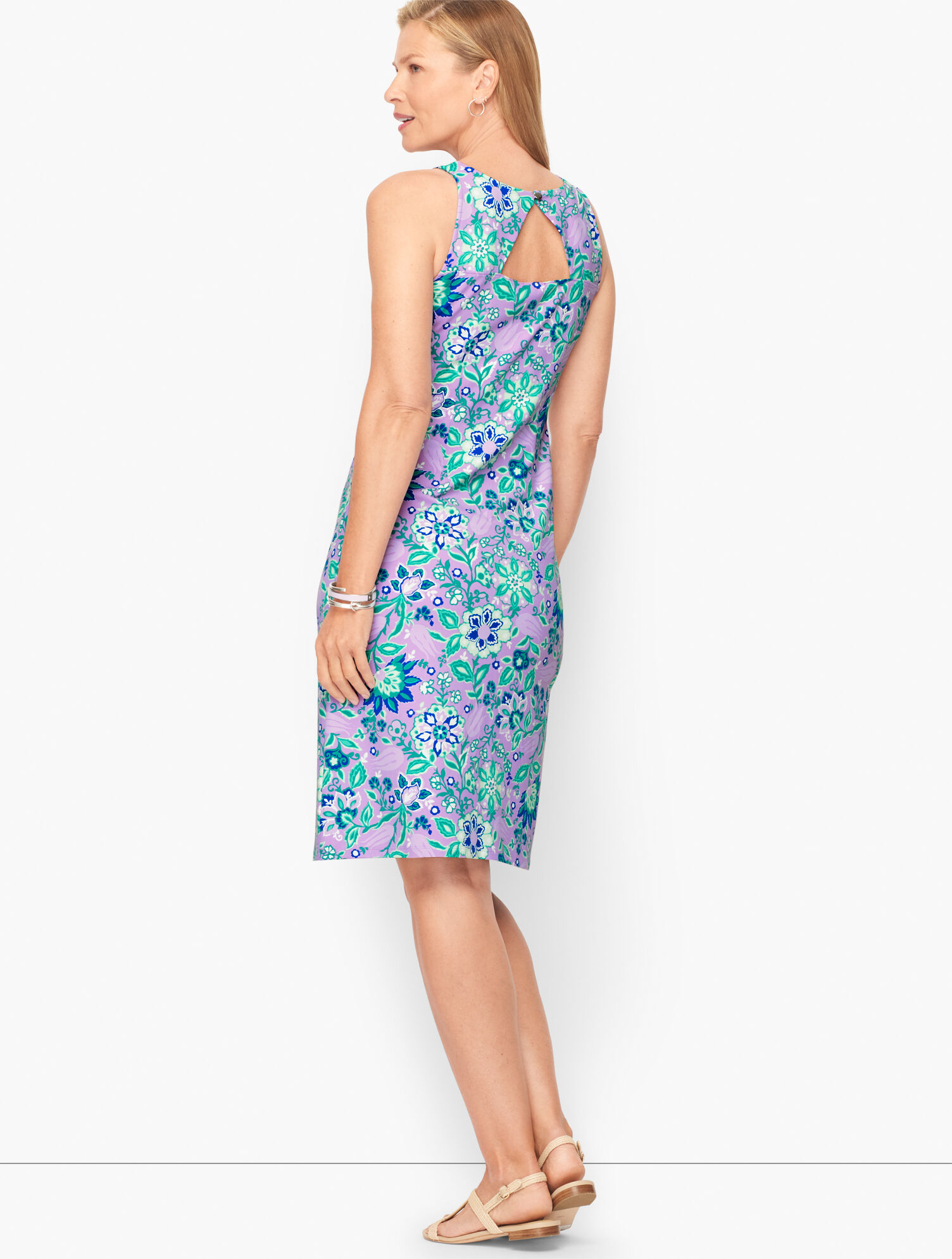 Talbots Effortless Jersey Shift Dress - Floral