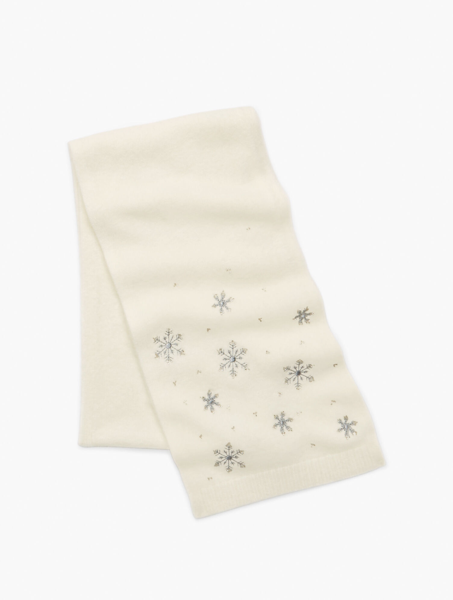 Embellished Snowflake Scarf