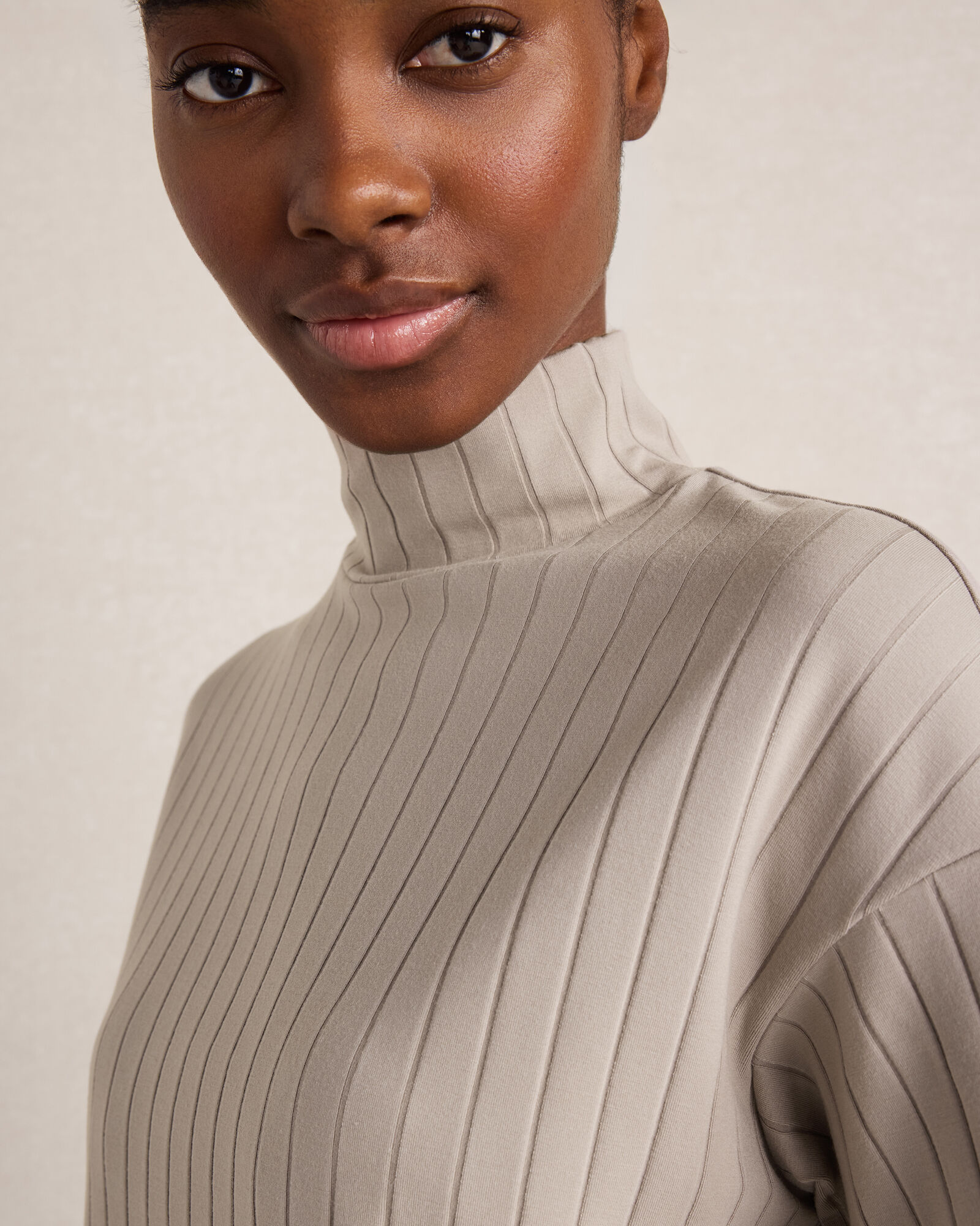 Ribbed Mock Neck Top | Haven Well Within