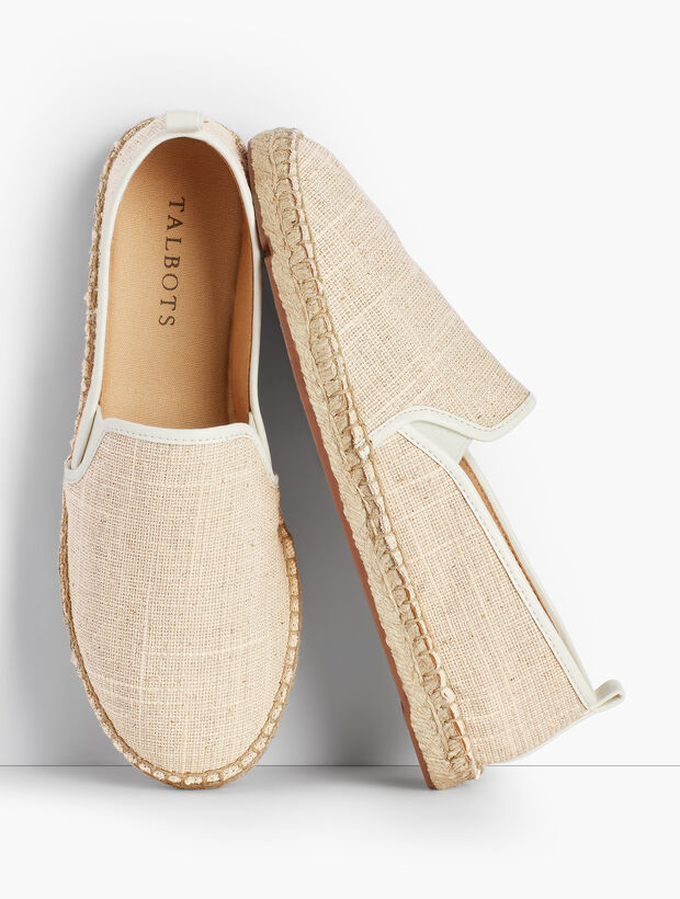 Izzy Espadrilles - Shimmer Cotton