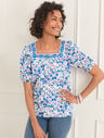 Square Neck Top - Songbird Floral