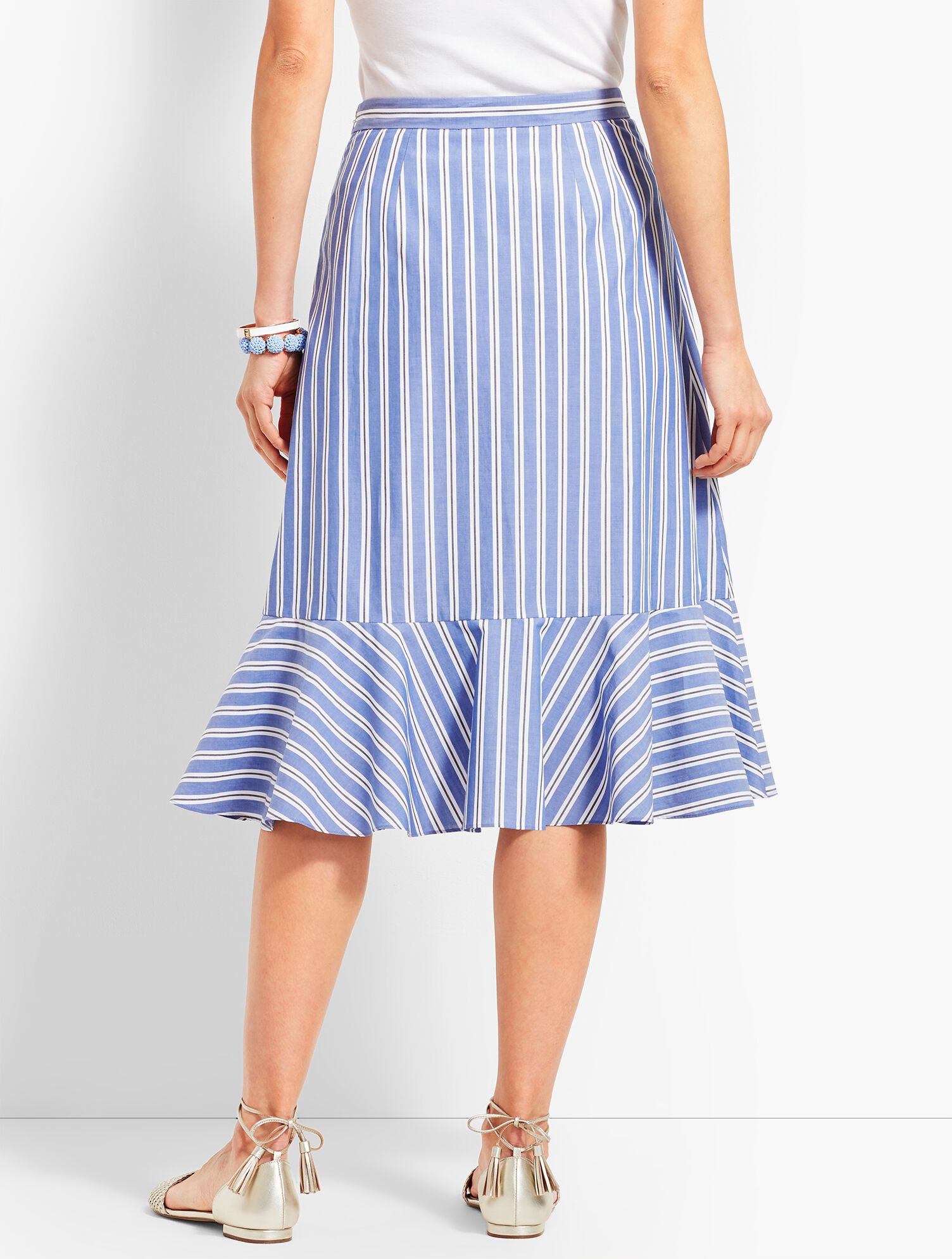 Ruffle Stripe Skirt
