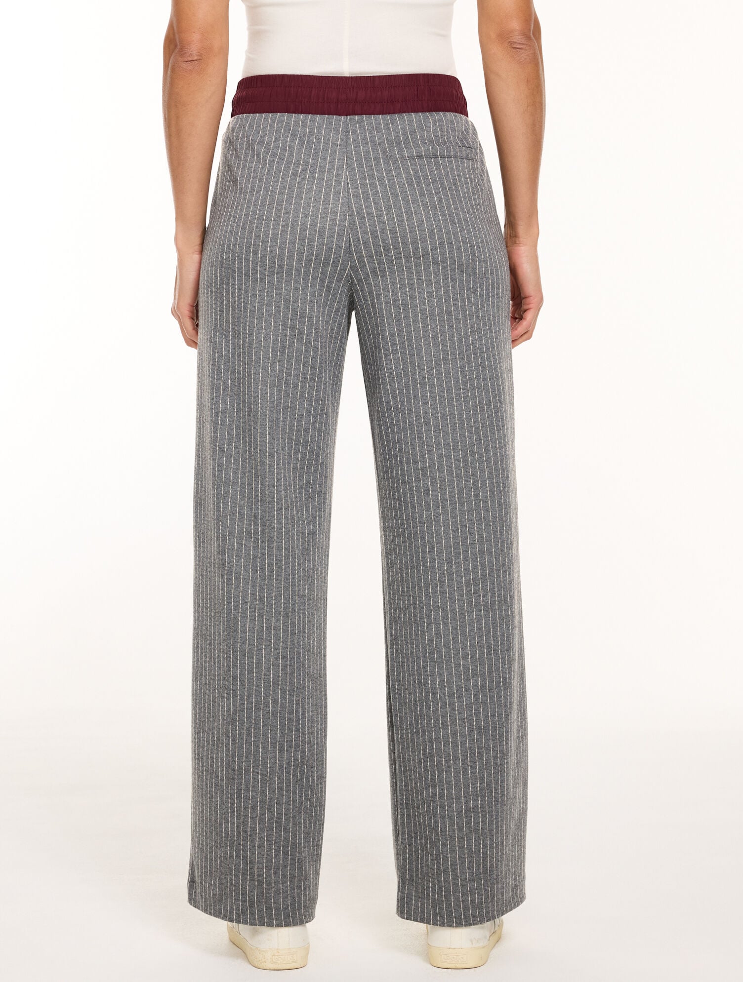 Ponte Straight Leg Pants - Pinstripe