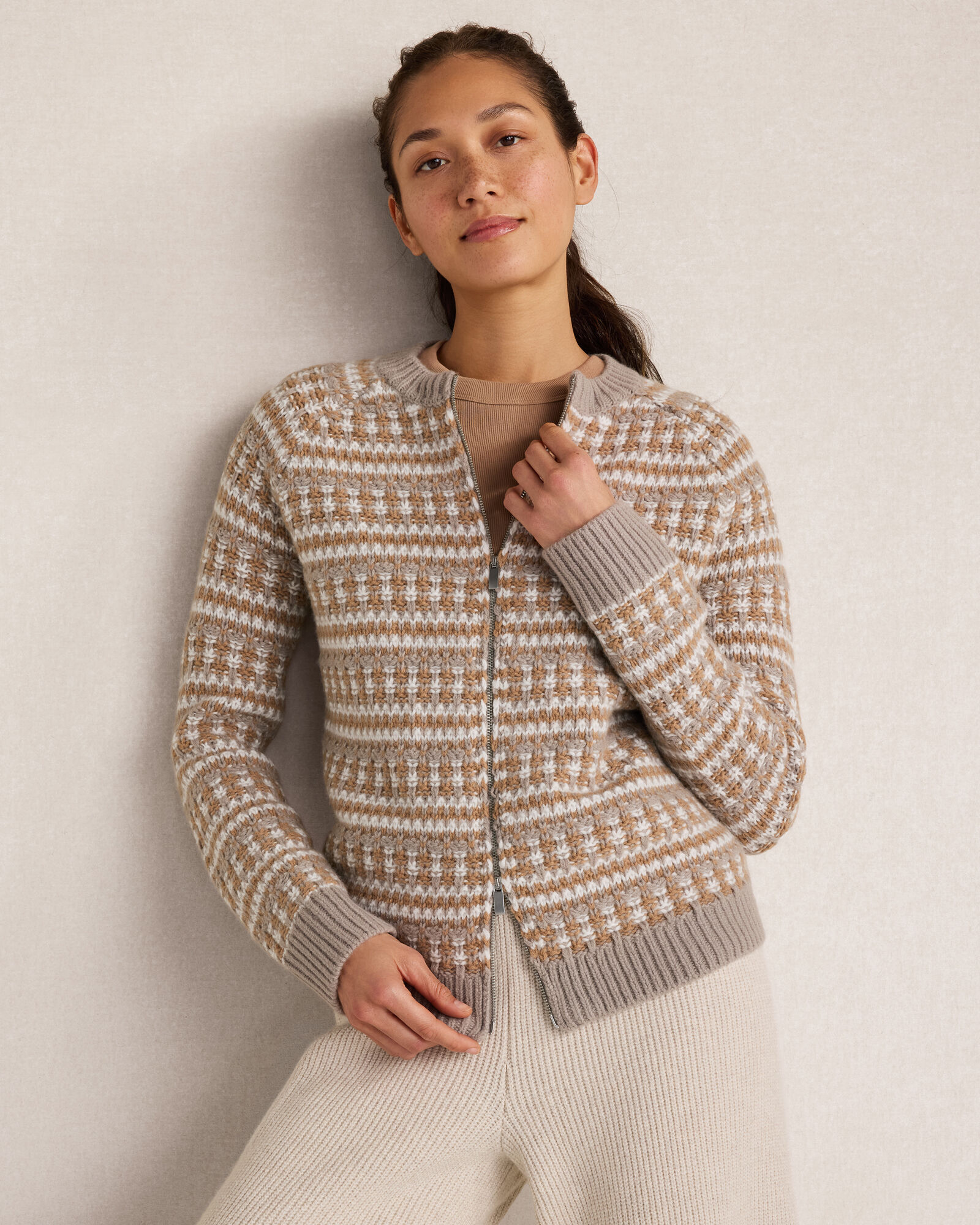 Balance Merino Wool Blend Bomber Jacket