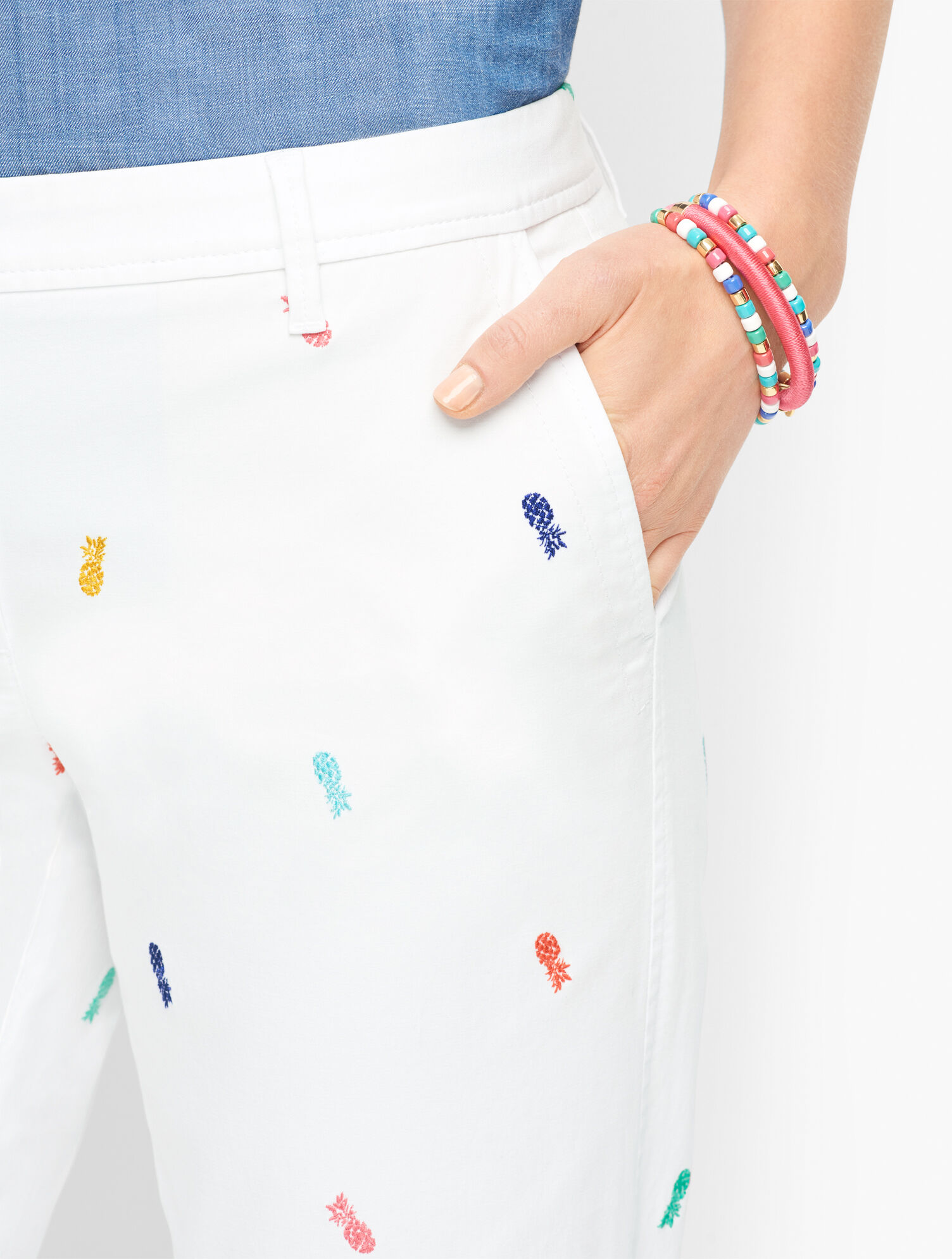 Relaxed Chinos - Pineapple Print
