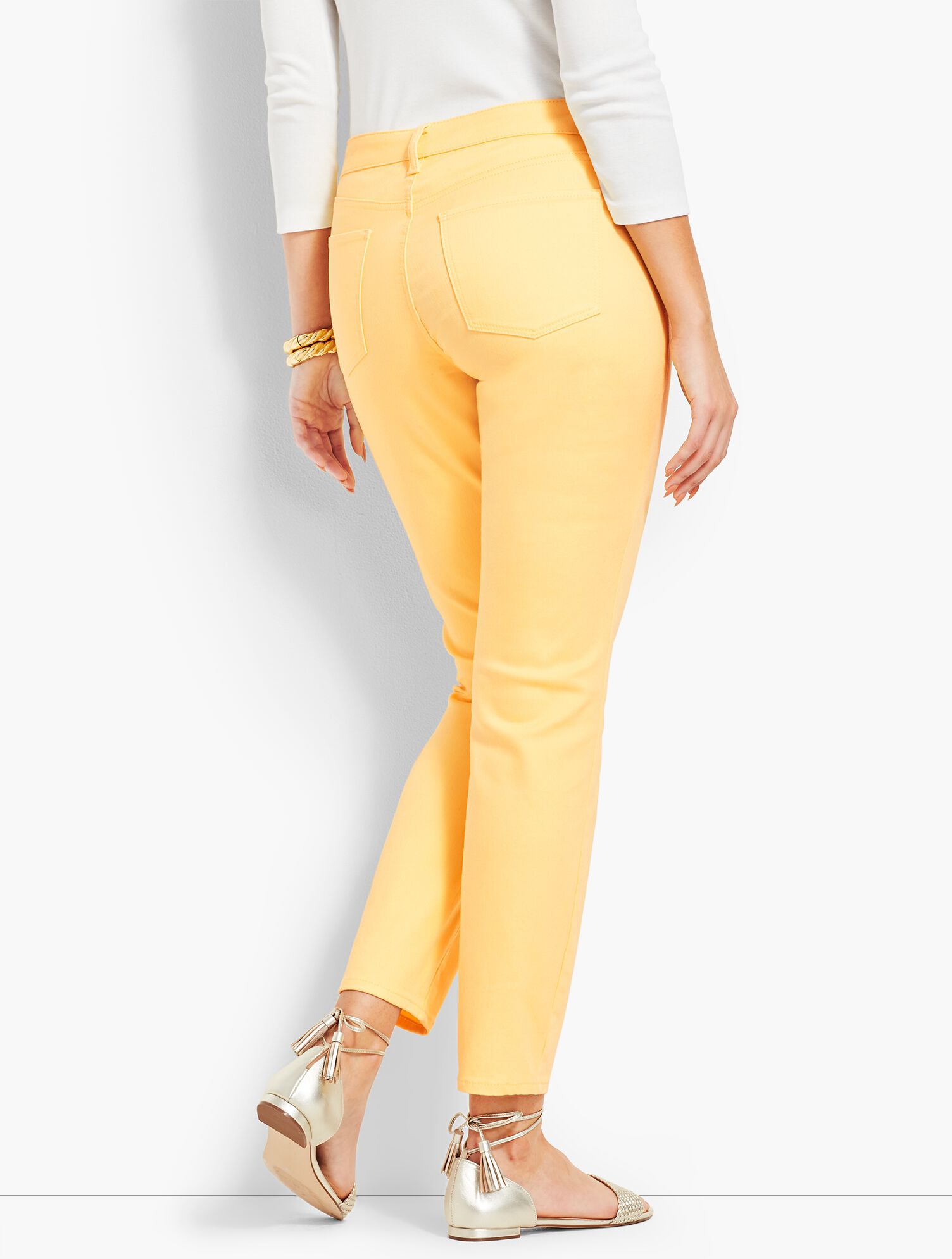 Colored Denim Slim Ankle Jean - Curvy Fit