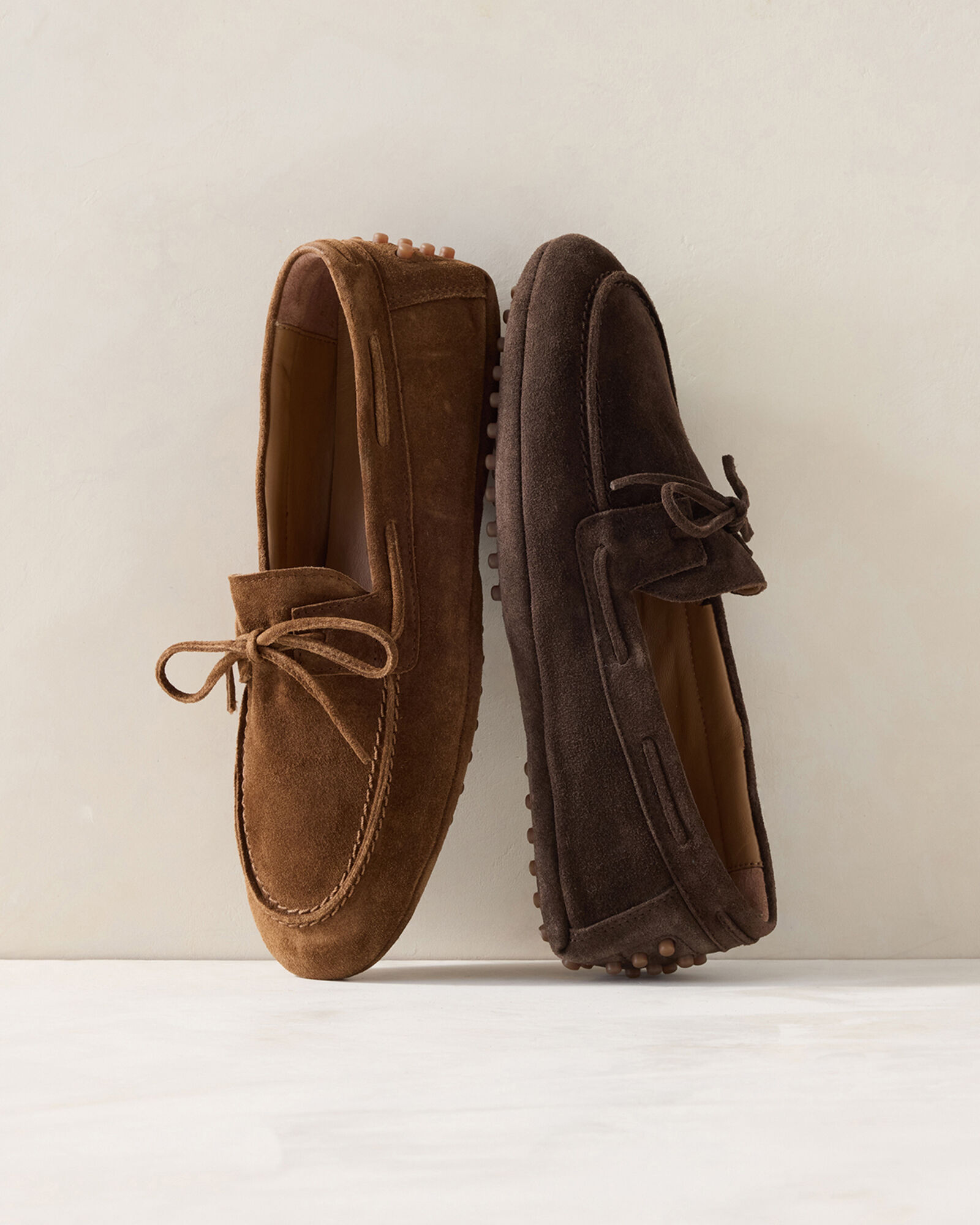Italian Suede Driving Moccasins - thumbnail 3
