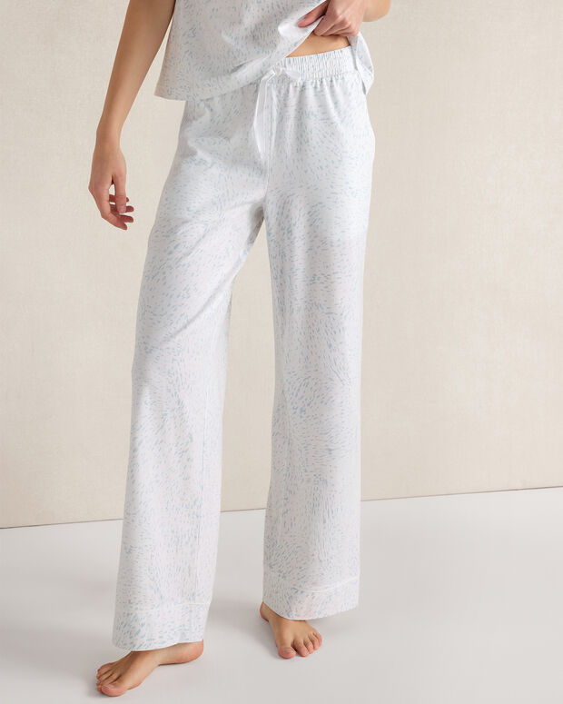 Organic Cotton Jersey Rippled Sand Pajama Pants