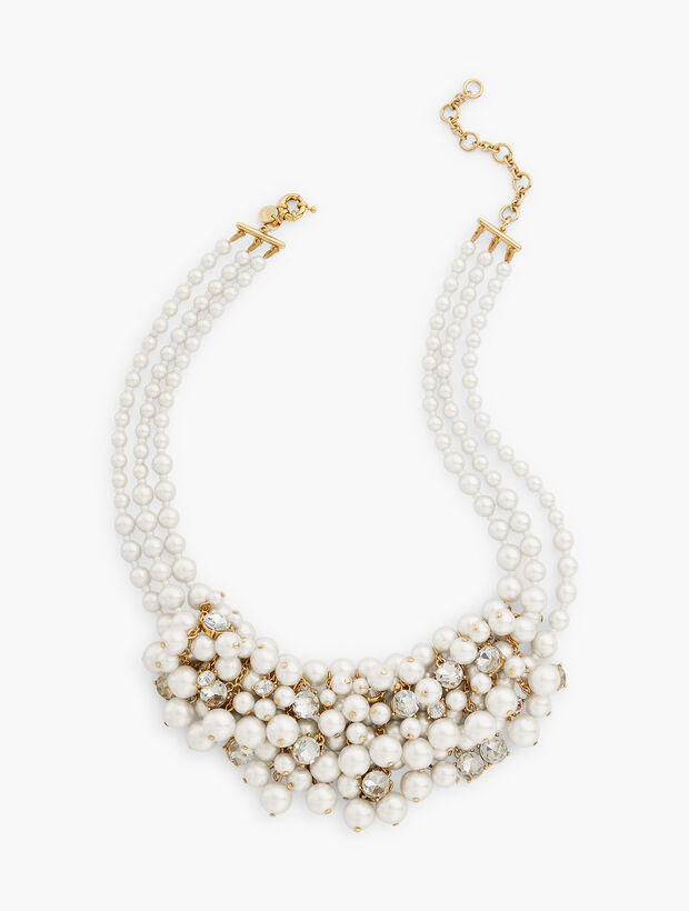 Pearl Cluster Necklace