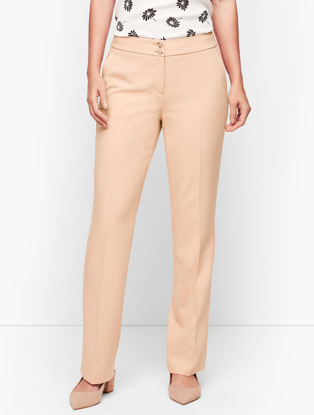 Luxe Italian Double Weave Collection - Barely Boot Pants | Talbots