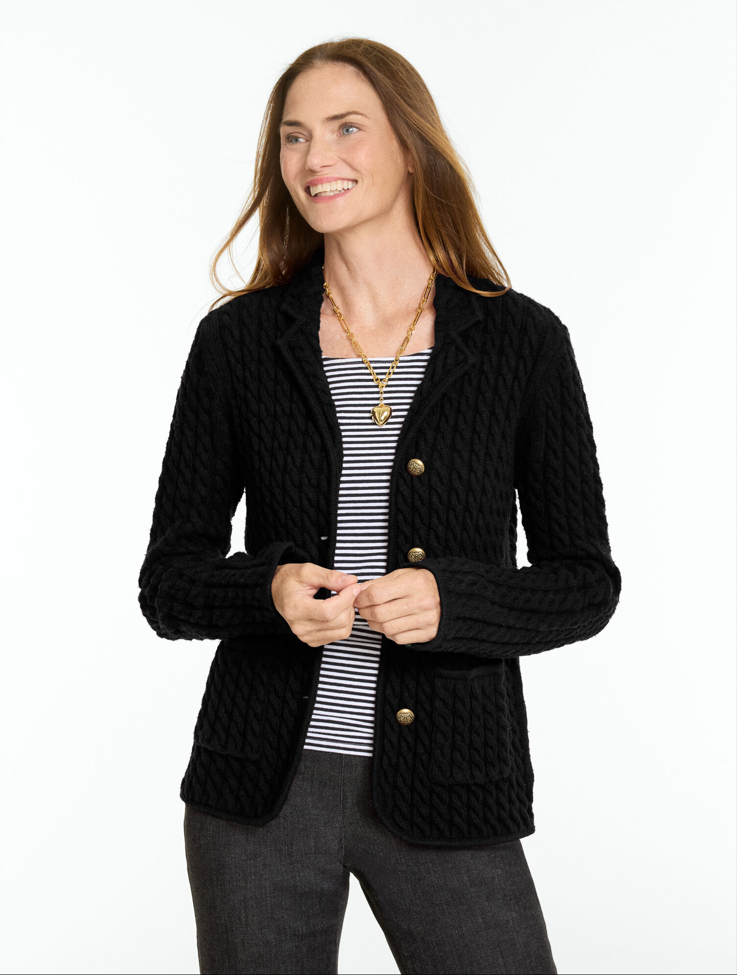 Cable Knit Blazer