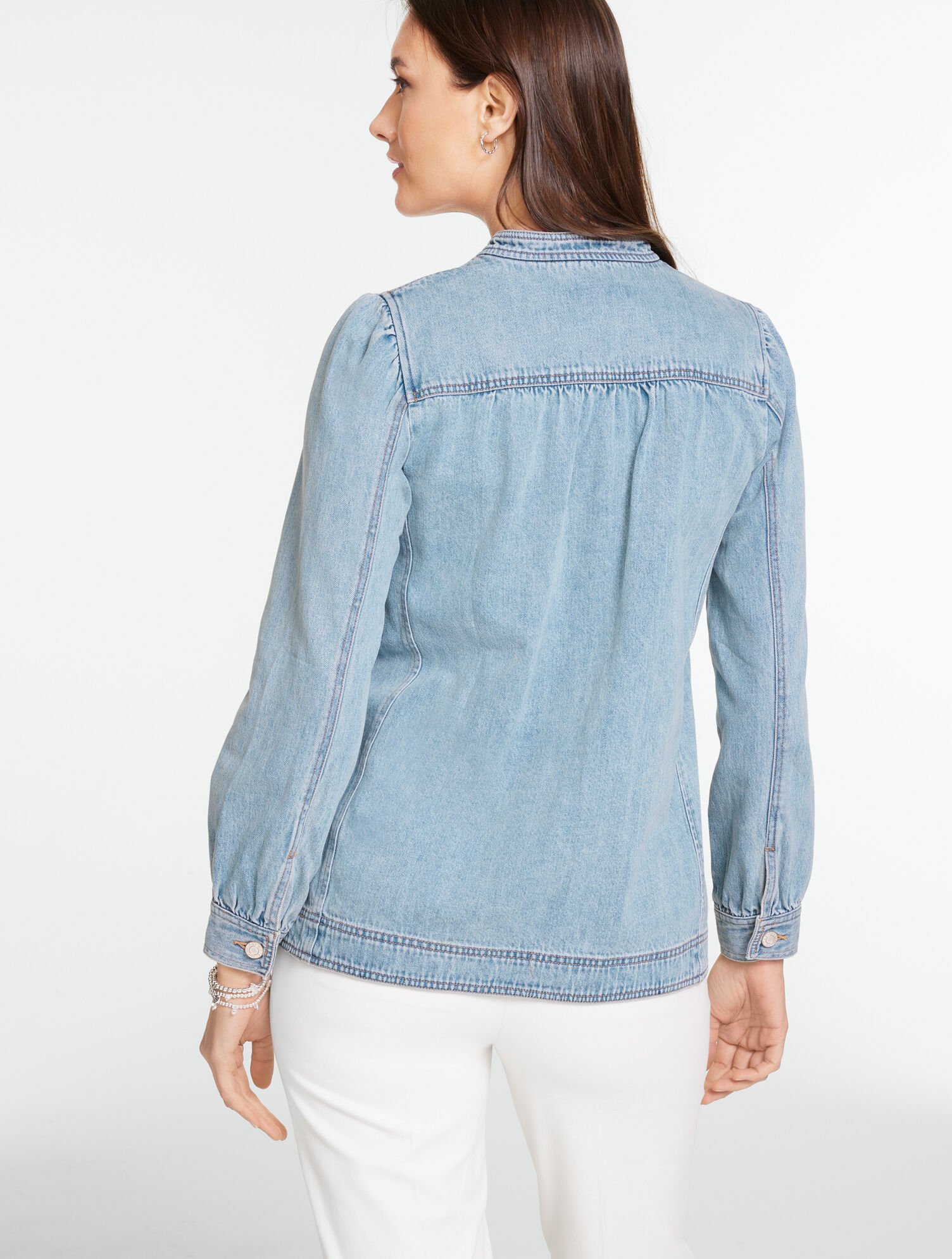 Luxe Cotton Denim Jacket