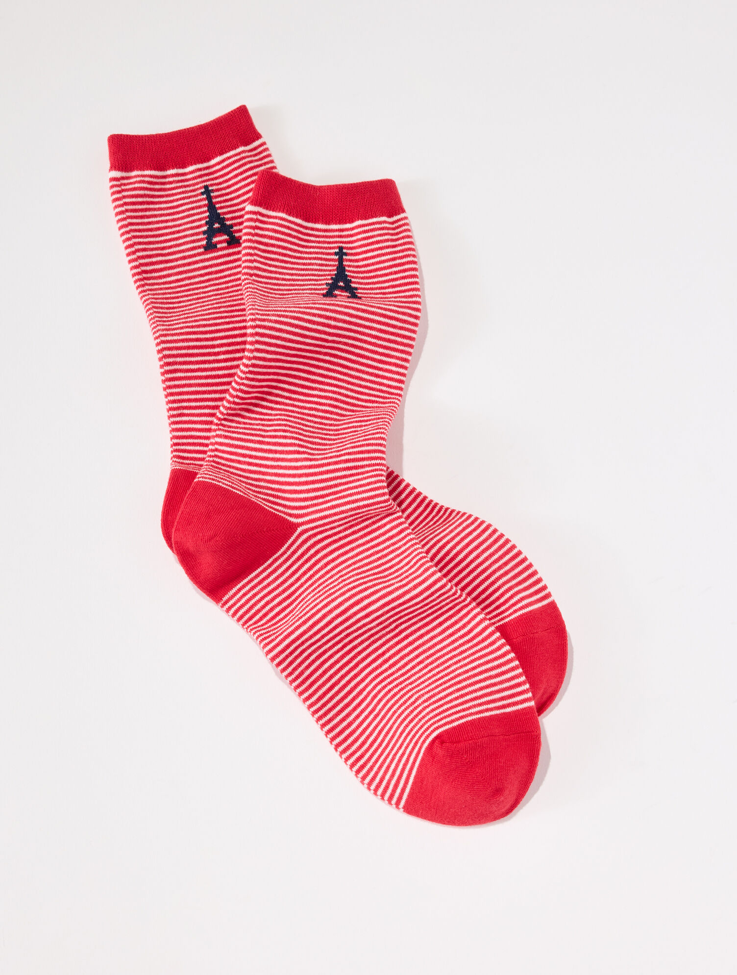 Eiffel Tower Stripe Trouser Socks